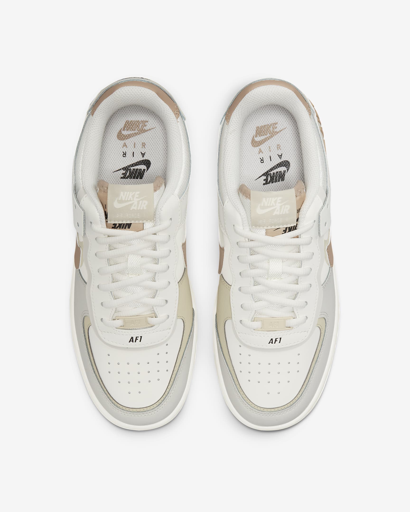 Nike Air Force 1 Shadow 女鞋 - Sail/Fossil/Light Bone/Hemp