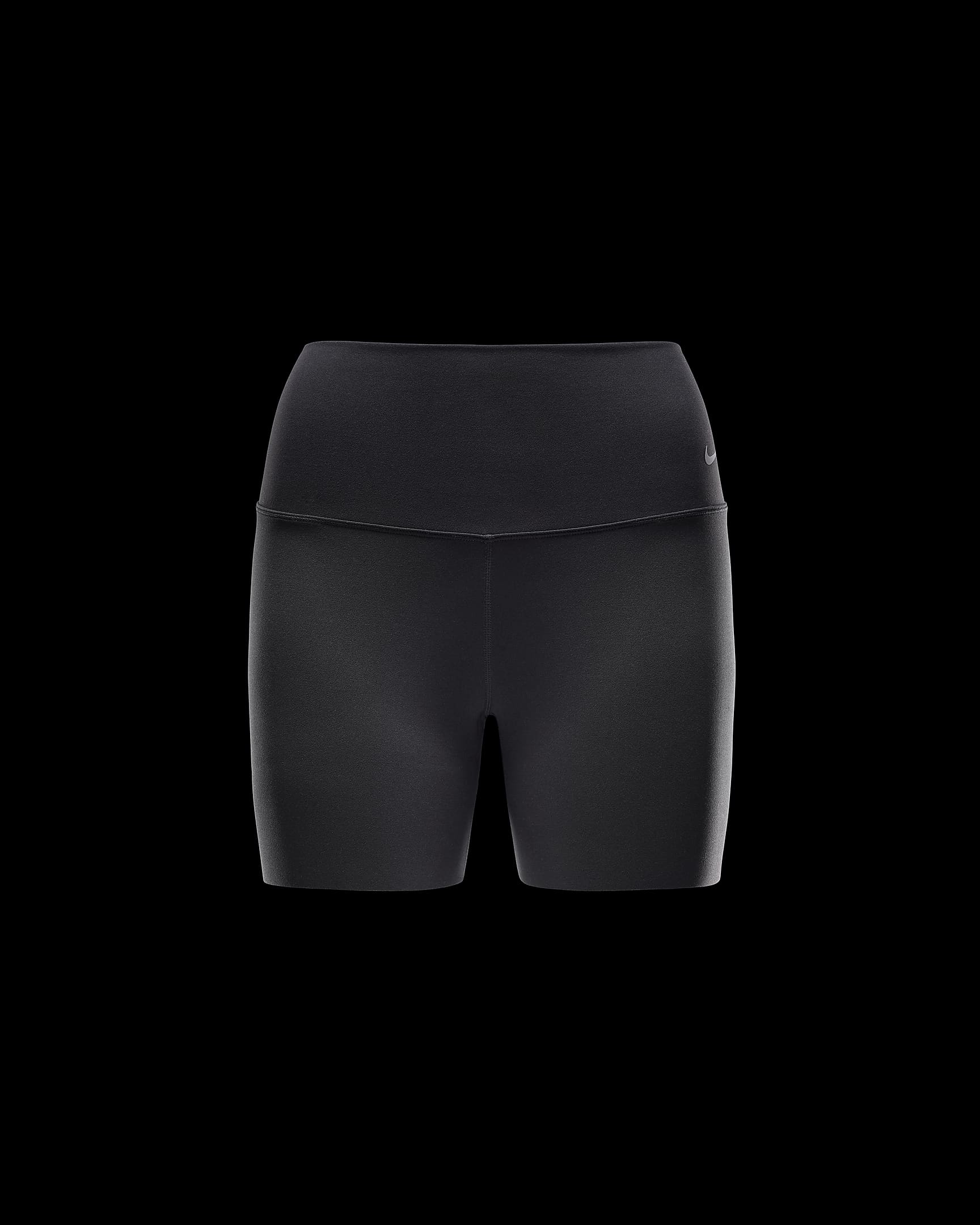 Nike Zenvy Women's Gentle-Support High-Waisted 13cm (approx.) Biker Shorts - Black/Black