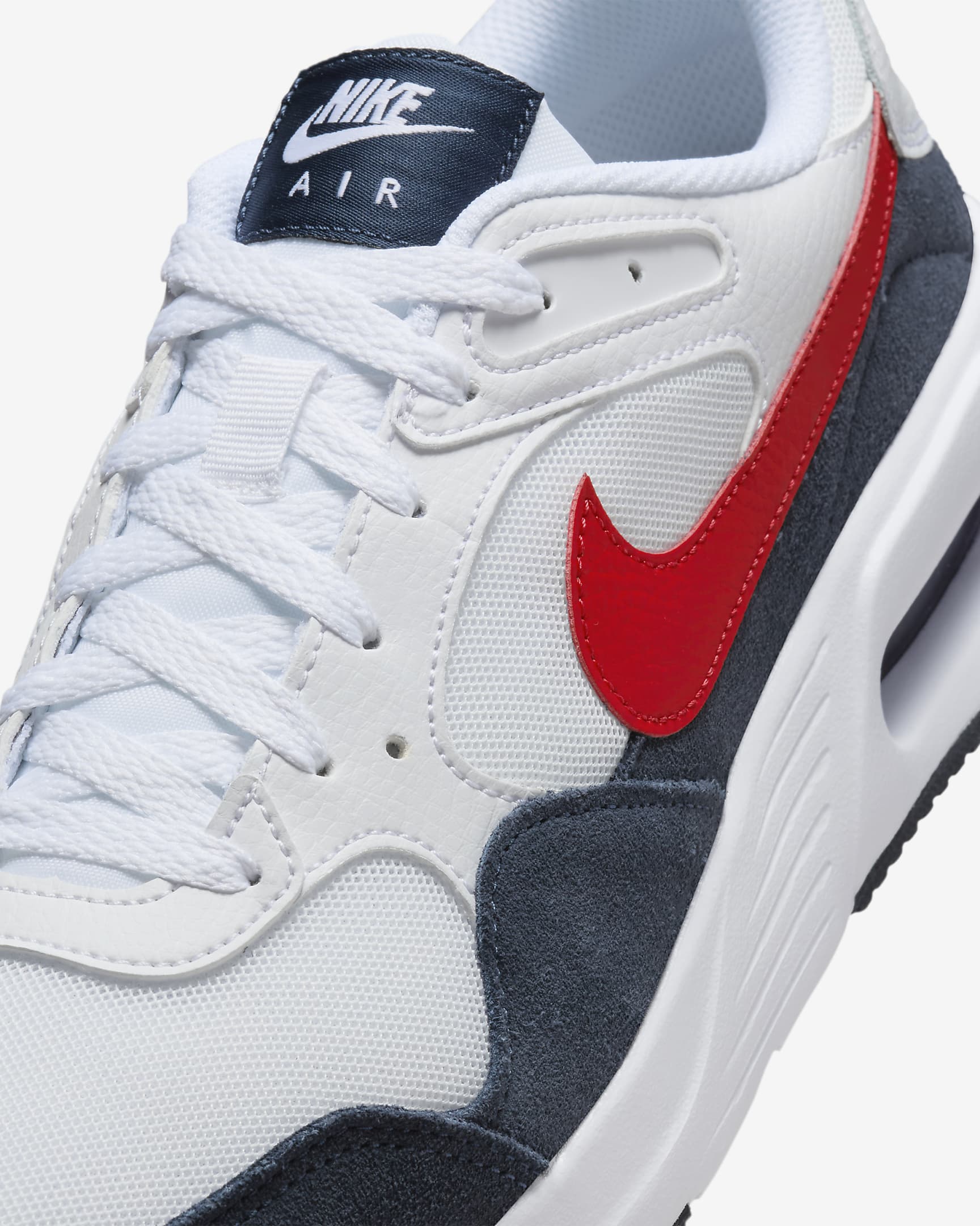 Tenis para hombre Nike Air Max SC - Blanco/Obsidiana/Rojo universitario