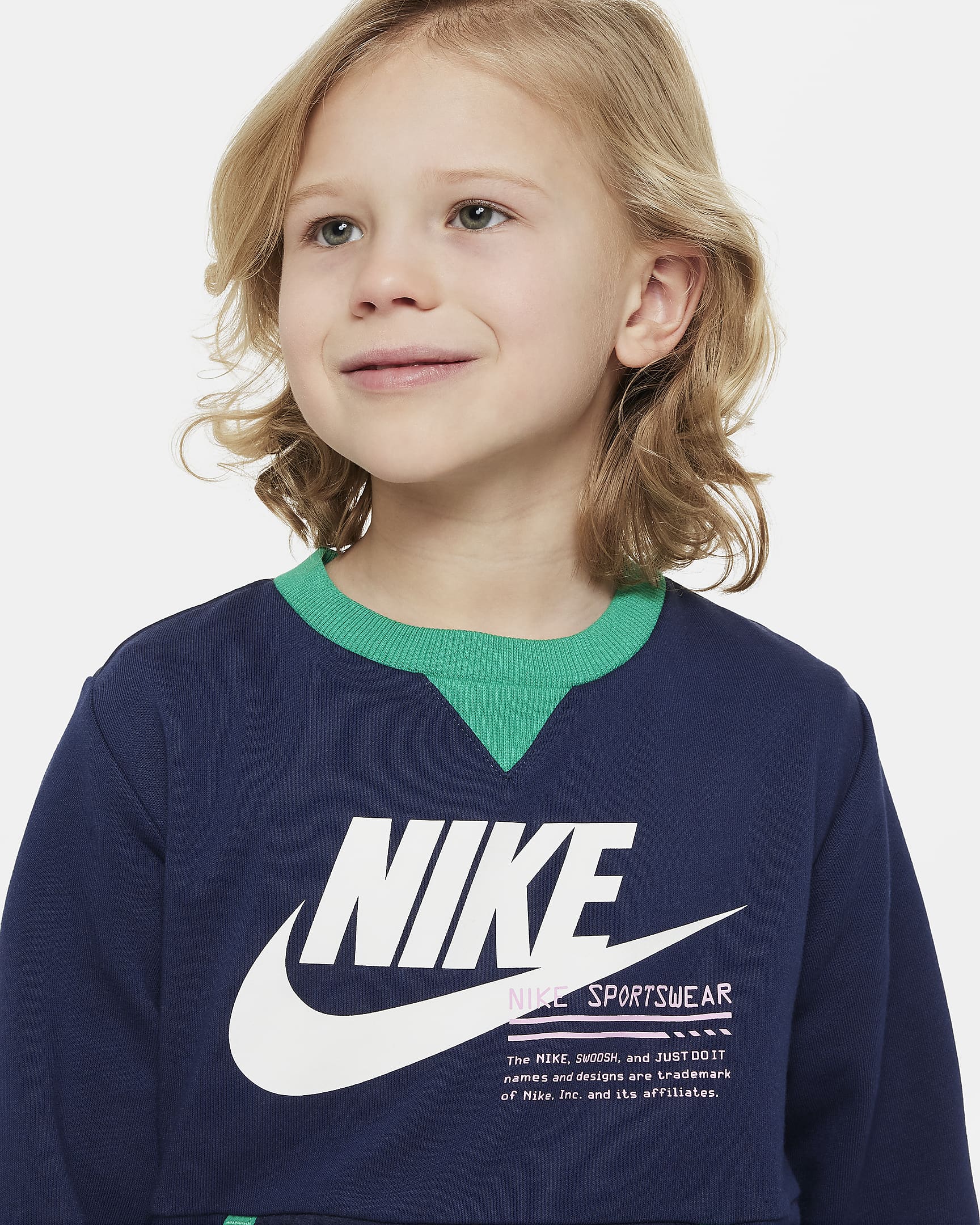 Nike Sportswear Paint Your Future Little Kids' French Terry Crew. Nike.com