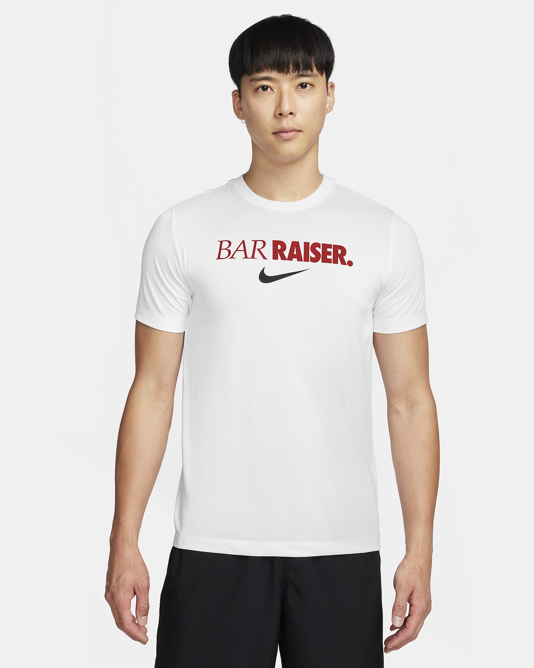 Nike Dri-FIT Men's Fitness T-Shirt - White