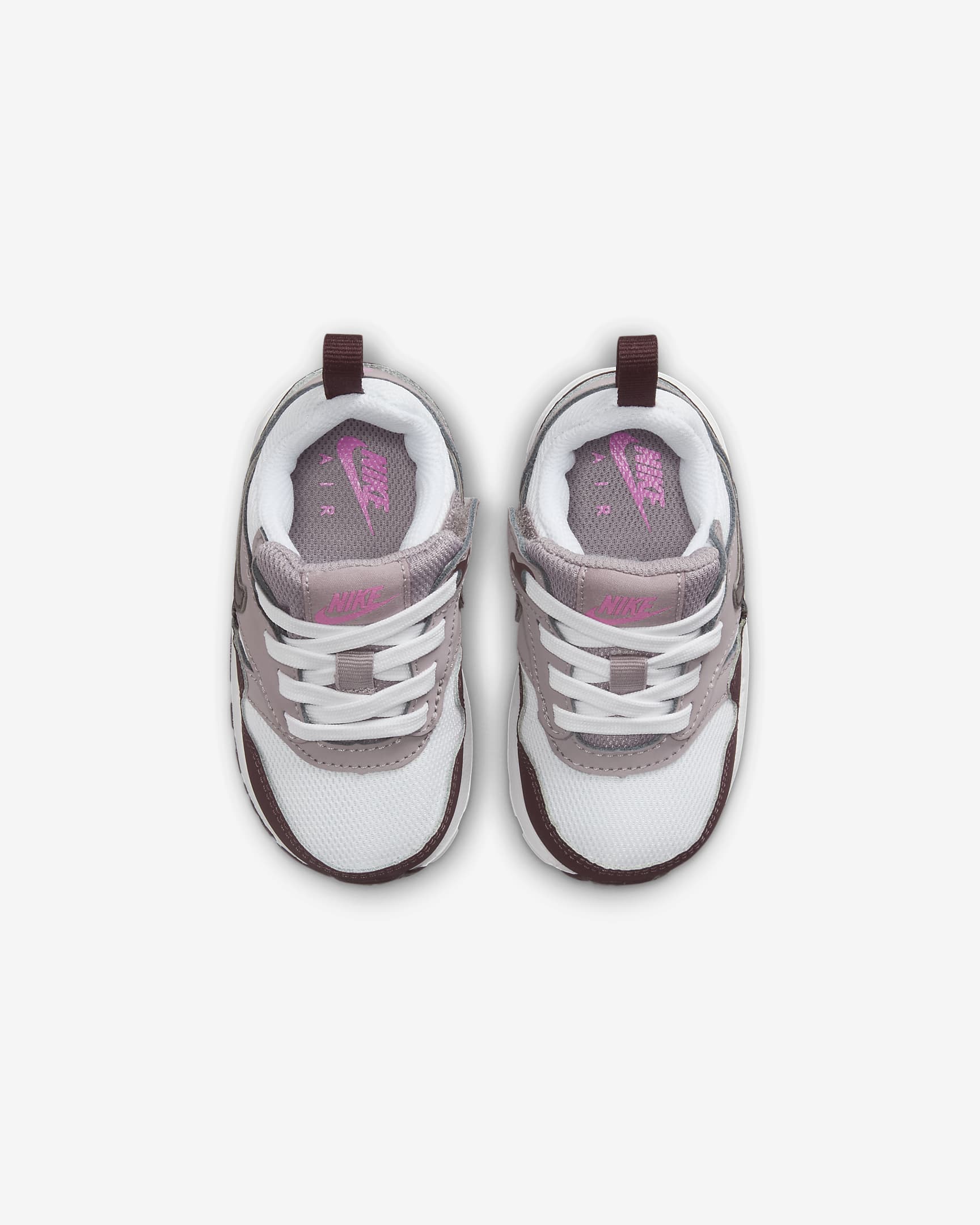 Chaussure Air Max 1 EasyOn pour bébé et tout-petit - Blanc/Light Violet Ore/Playful Pink/Burgundy Crush