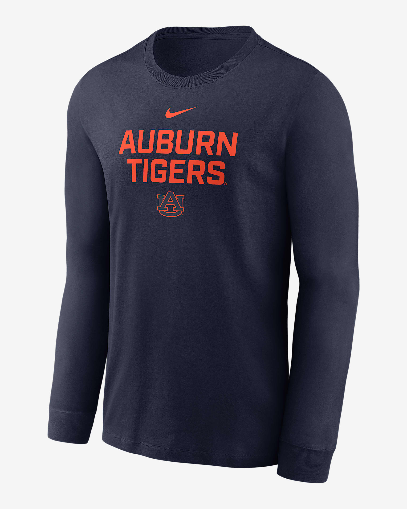 Auburn Sideline Men's Nike Dri-FIT College Long-Sleeve T-Shirt - Navy