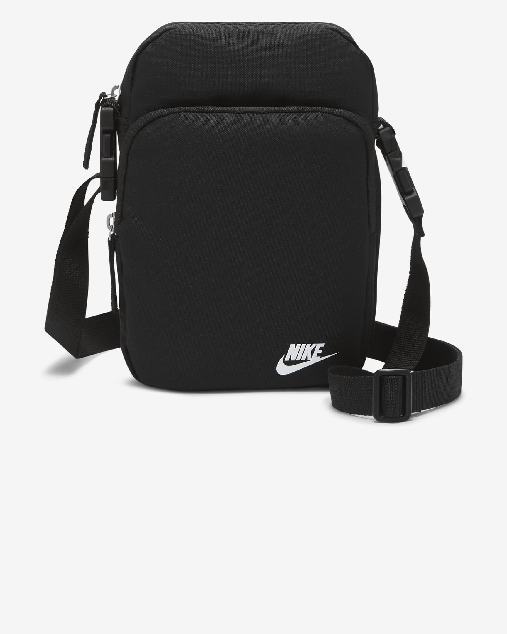 Nike Heritage Cross-Body Bag (4L) - Black/Black/White