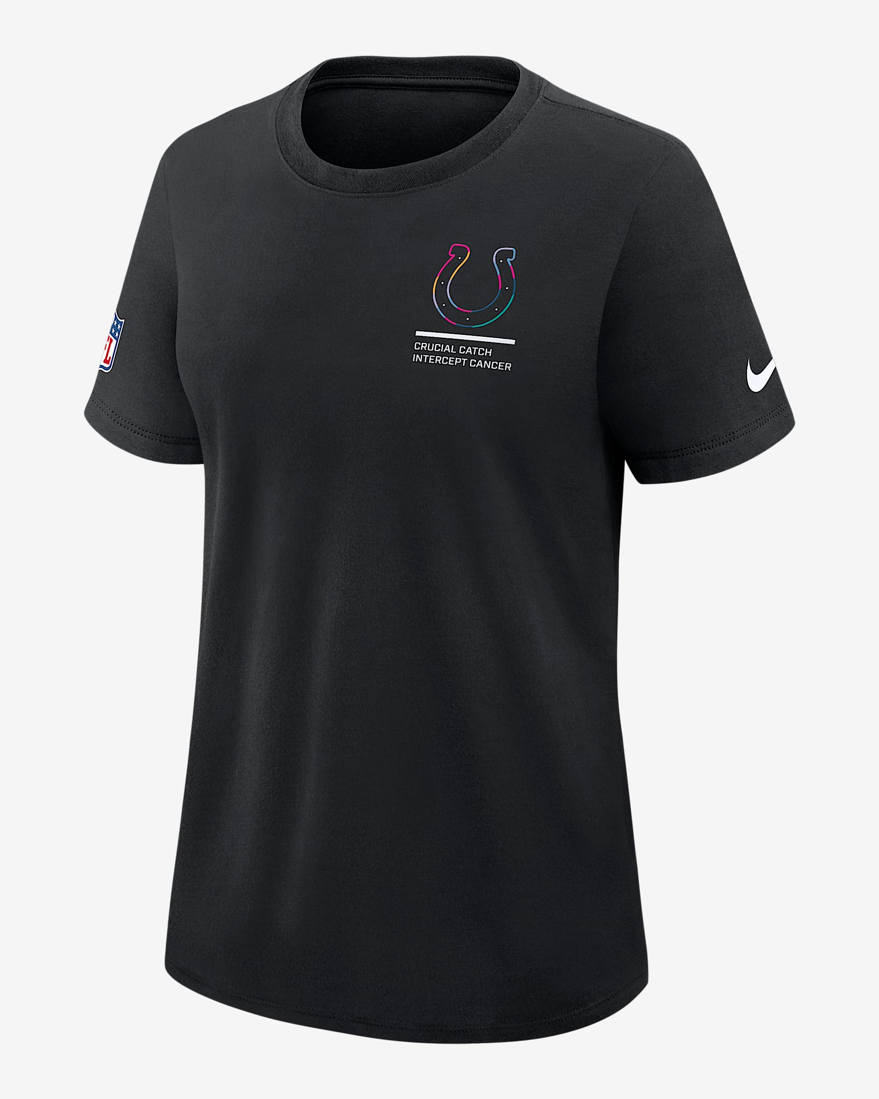 Playera Nike Dri-FIT de la NFL para mujer Indianapolis Colts Crucial Catch - Negro