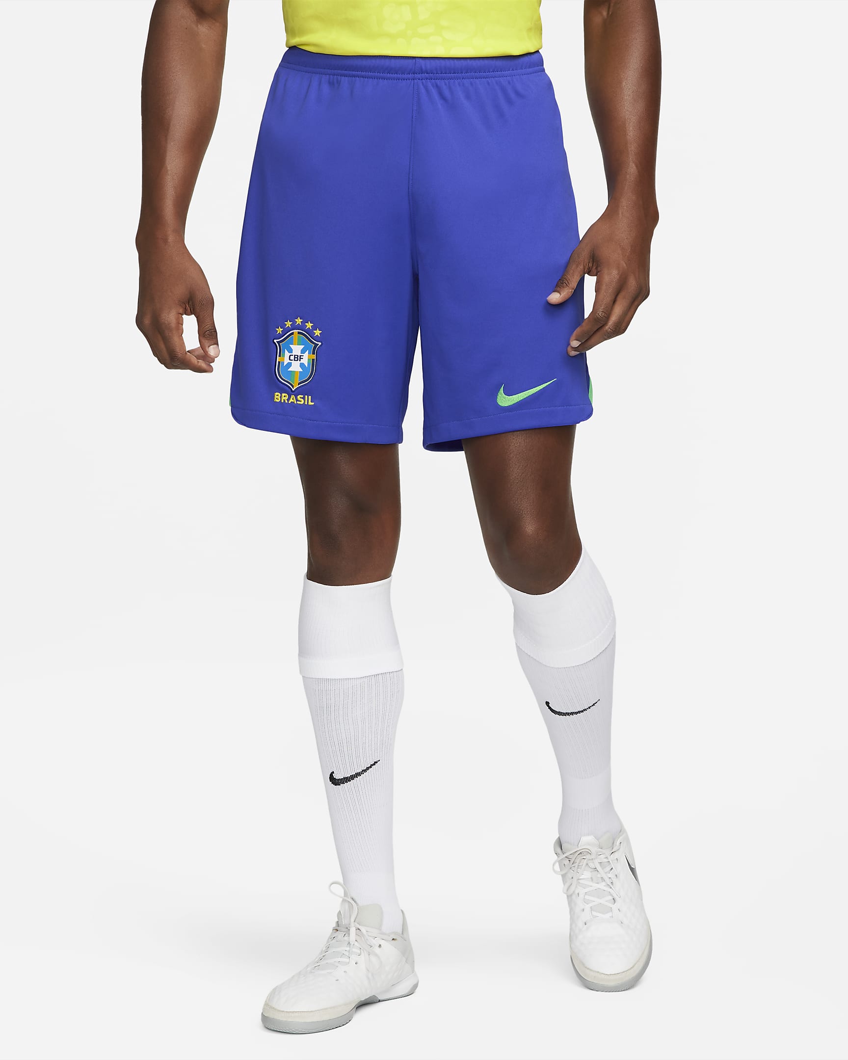 Brazil 2022/23 Stadium Home Men's Nike Dri-FIT Football Shorts. Nike SE