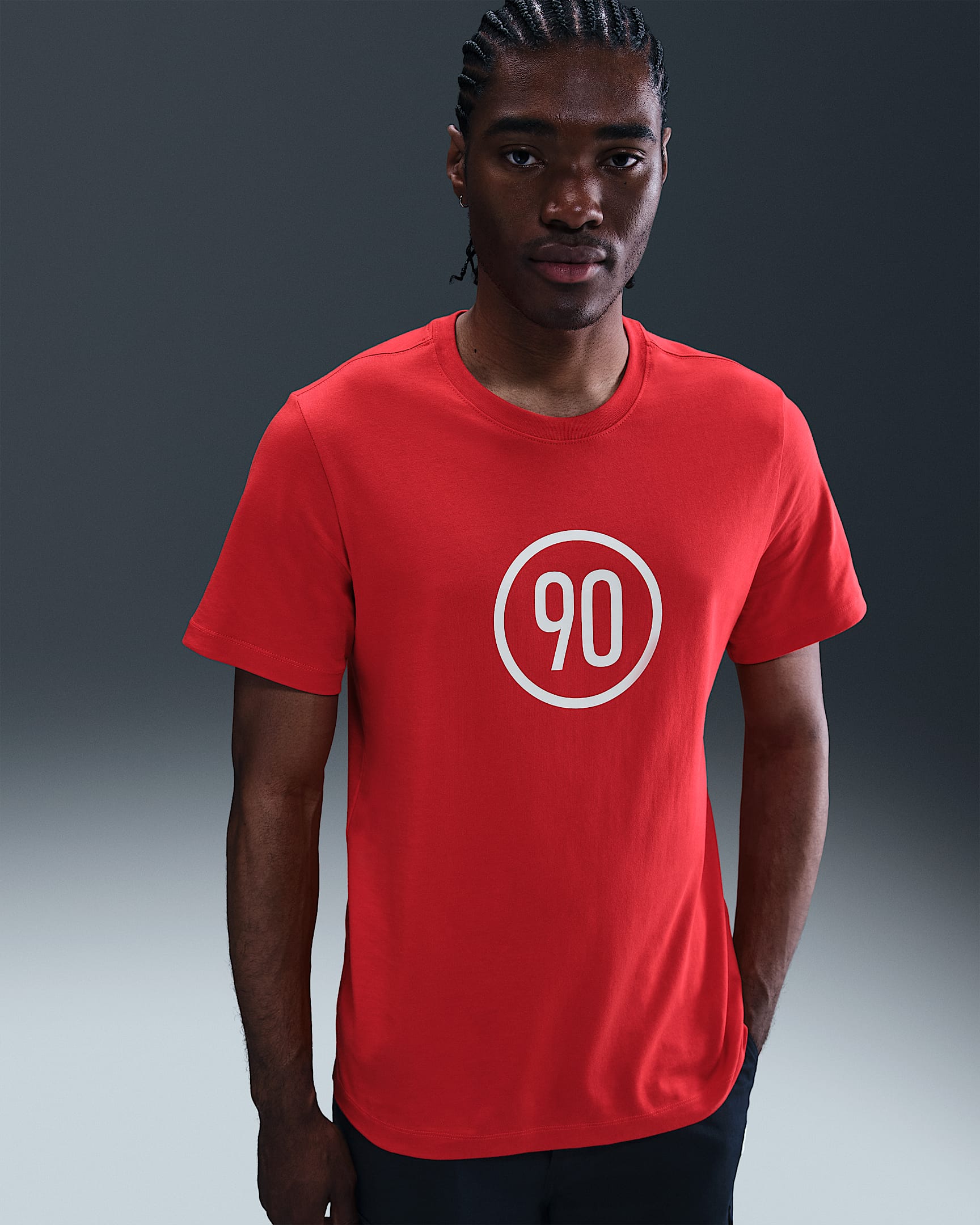 T-shirt de foot Nike Total 90 pour homme - University Red
