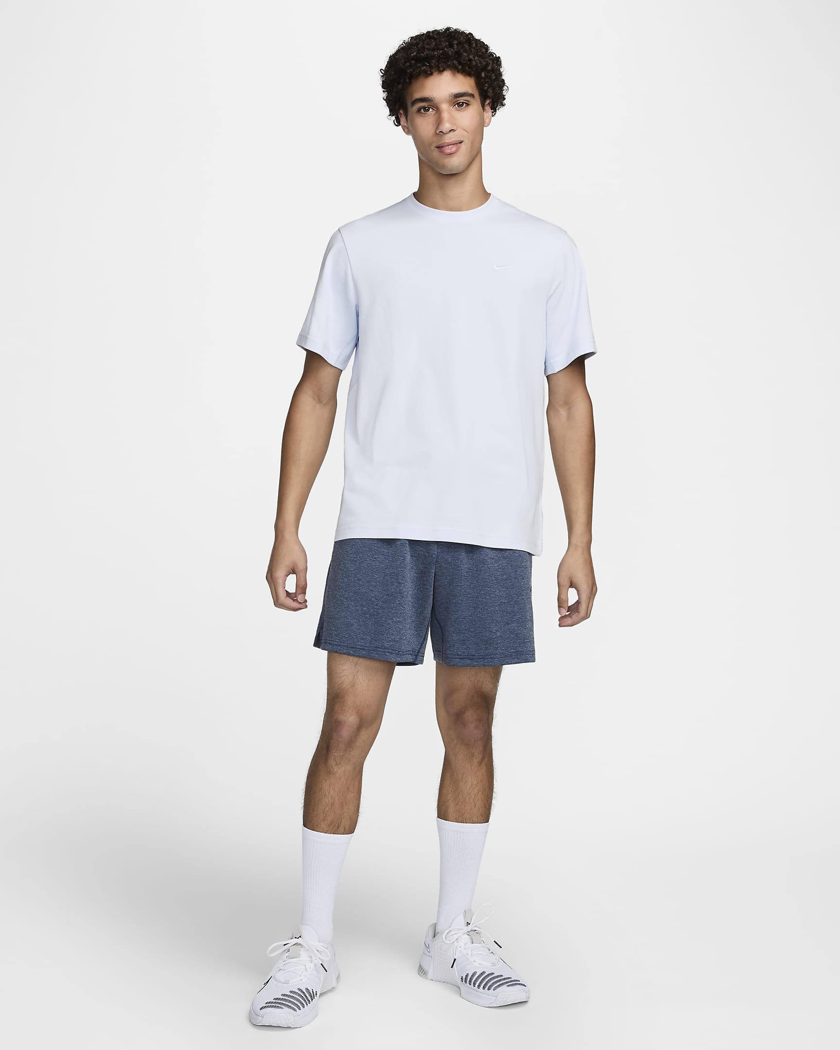 Camisola versátil de manga curta Dri-FIT Nike Primary para homem - Cinzento Football/Cinzento Football