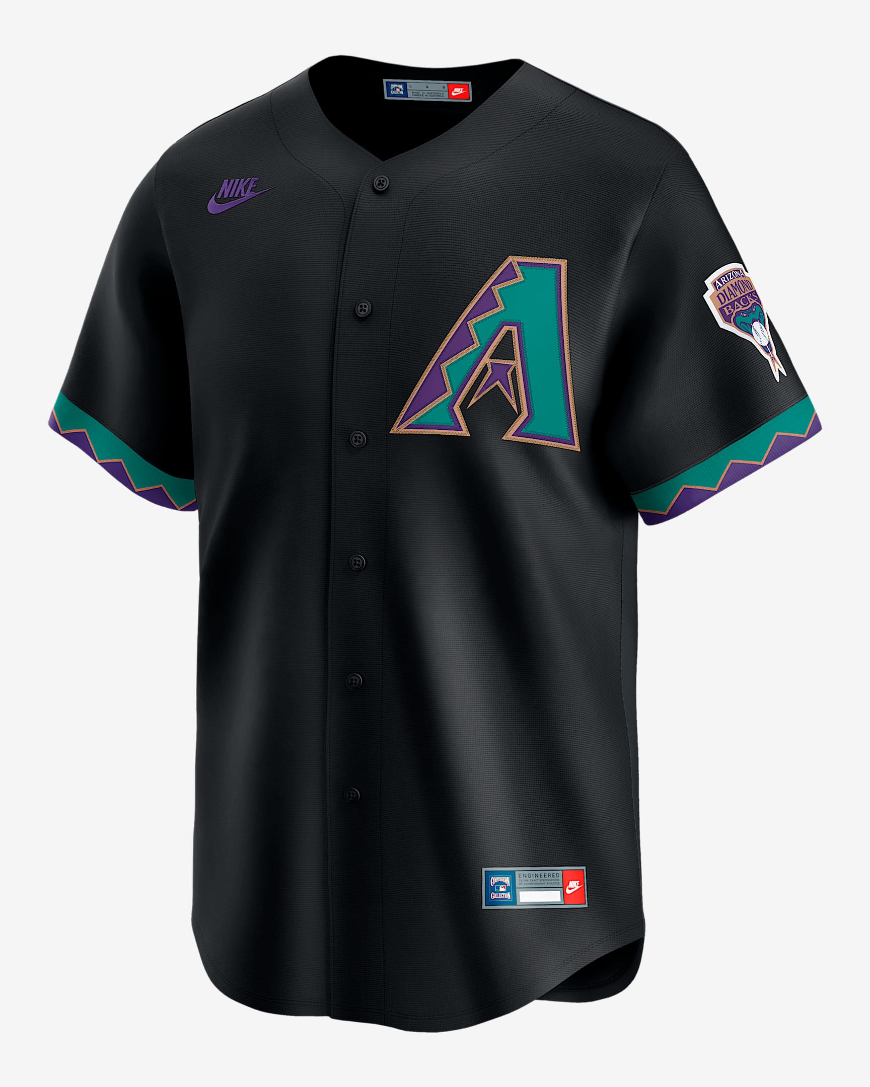 Jersey Nike Dri-FIT ADV de la MLB Limited para hombre Randy Johnson Arizona Diamondbacks Cooperstown - Negro
