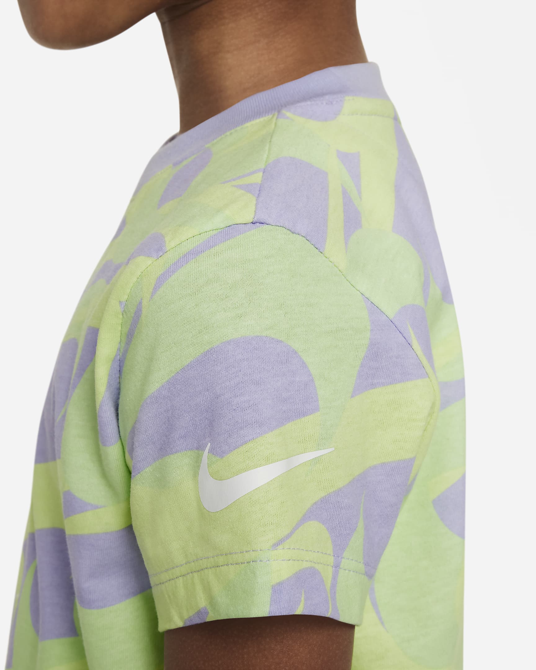 Grafisk Nike Prep in Your Step-T-Shirt til mindre børn - Hydrangeas