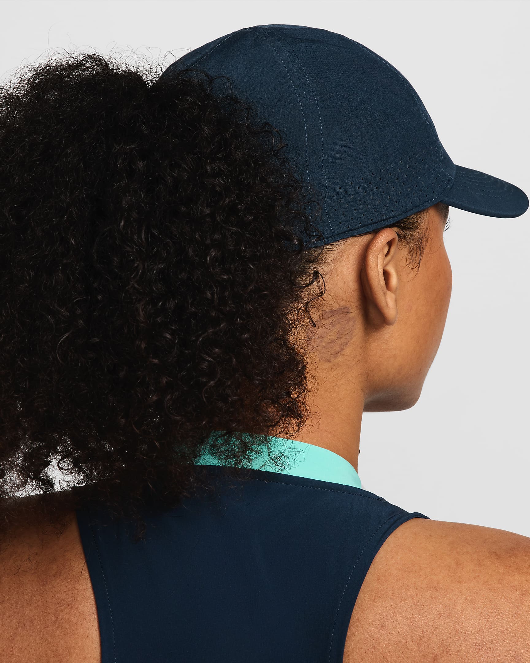 Nike Dri-FIT ADV Club Unstructured Tennis Cap - Armoury Navy/Sea Glass