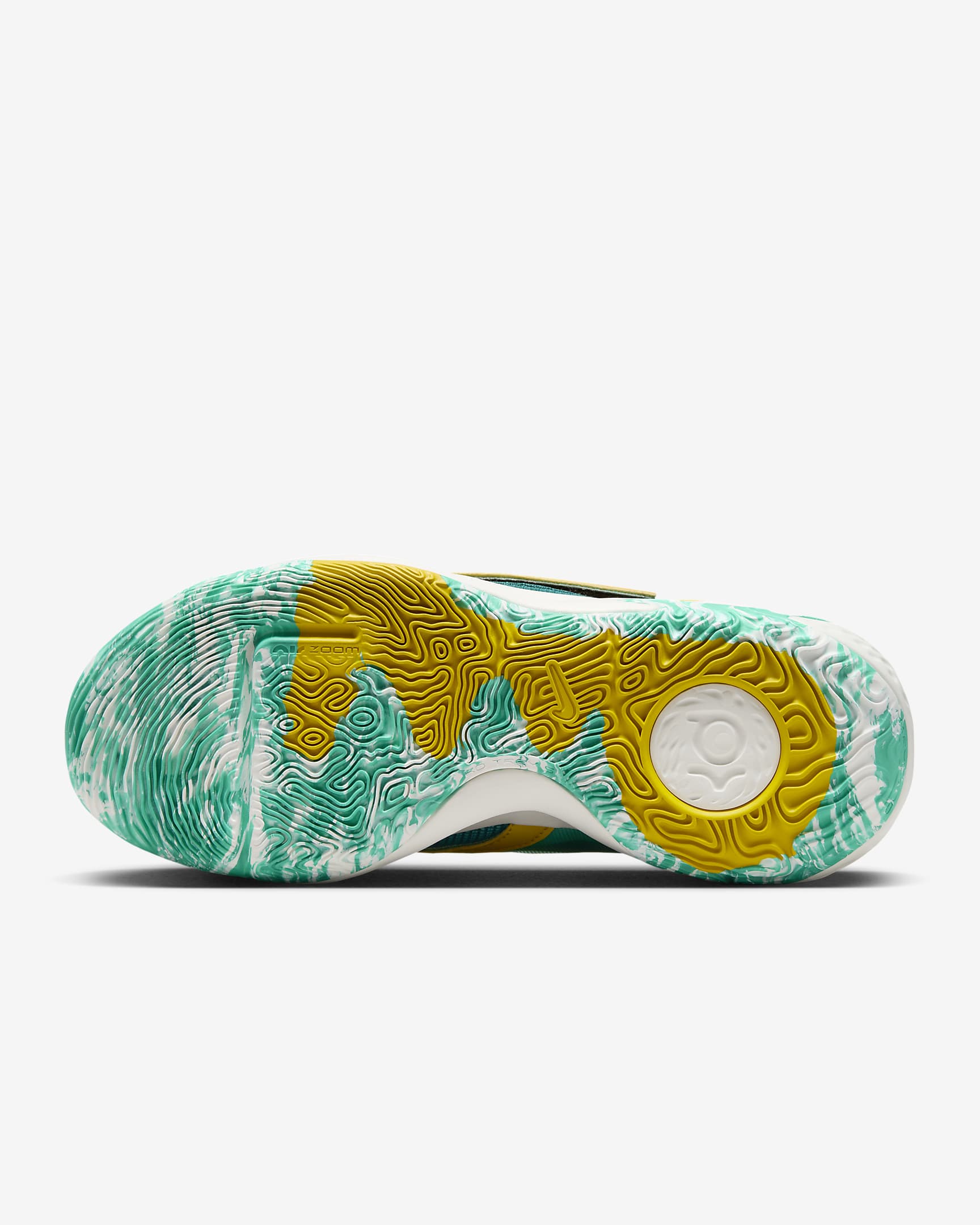 KD Trey 5 X EP Basketball Shoes - Clear Jade/Sail/Vivid Sulphur/Geode Teal