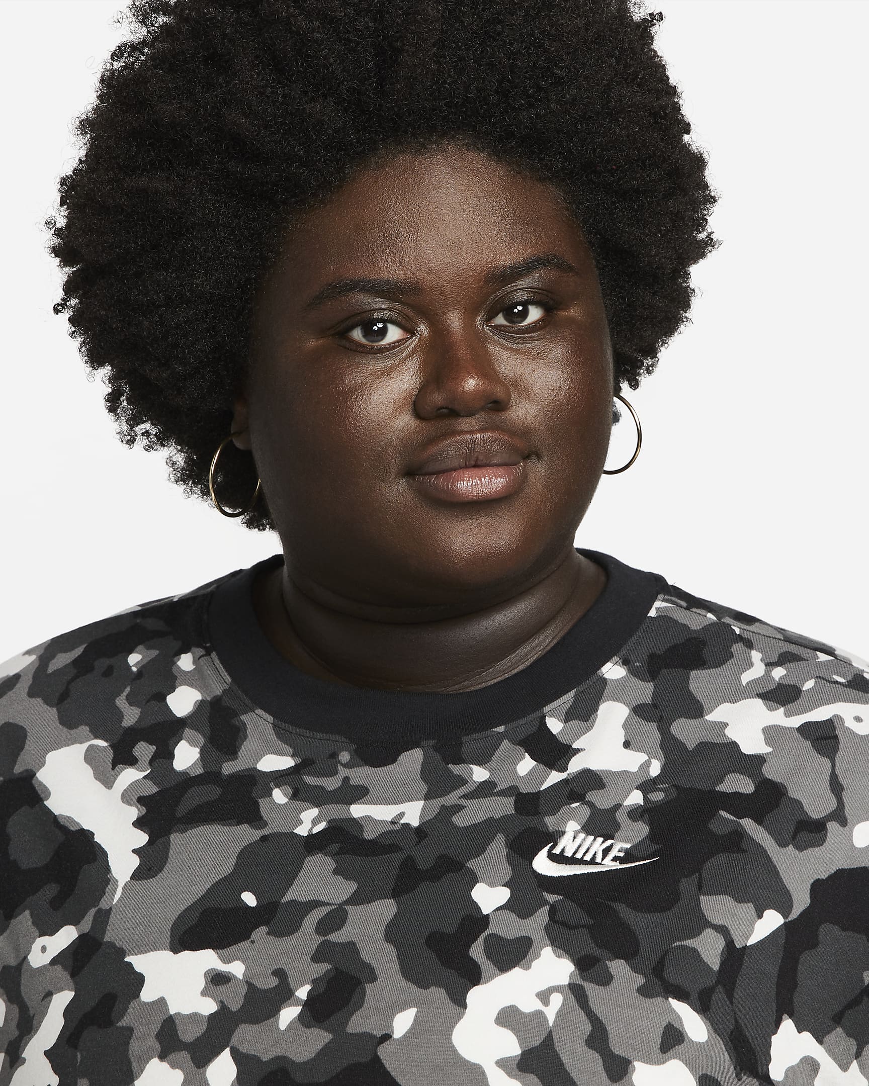 Nike Sportswear Women's Short-Sleeve Printed Crop Top (Plus Size). Nike.com