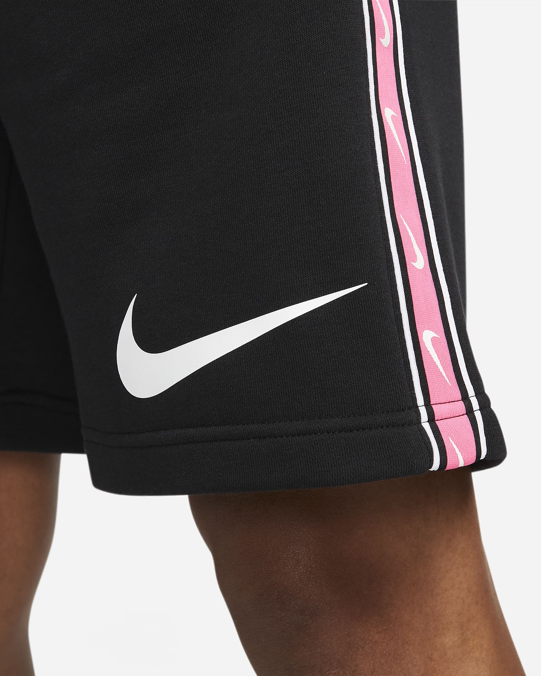 Nike Sportswear Men's Repeat French Terry Shorts - Black/White