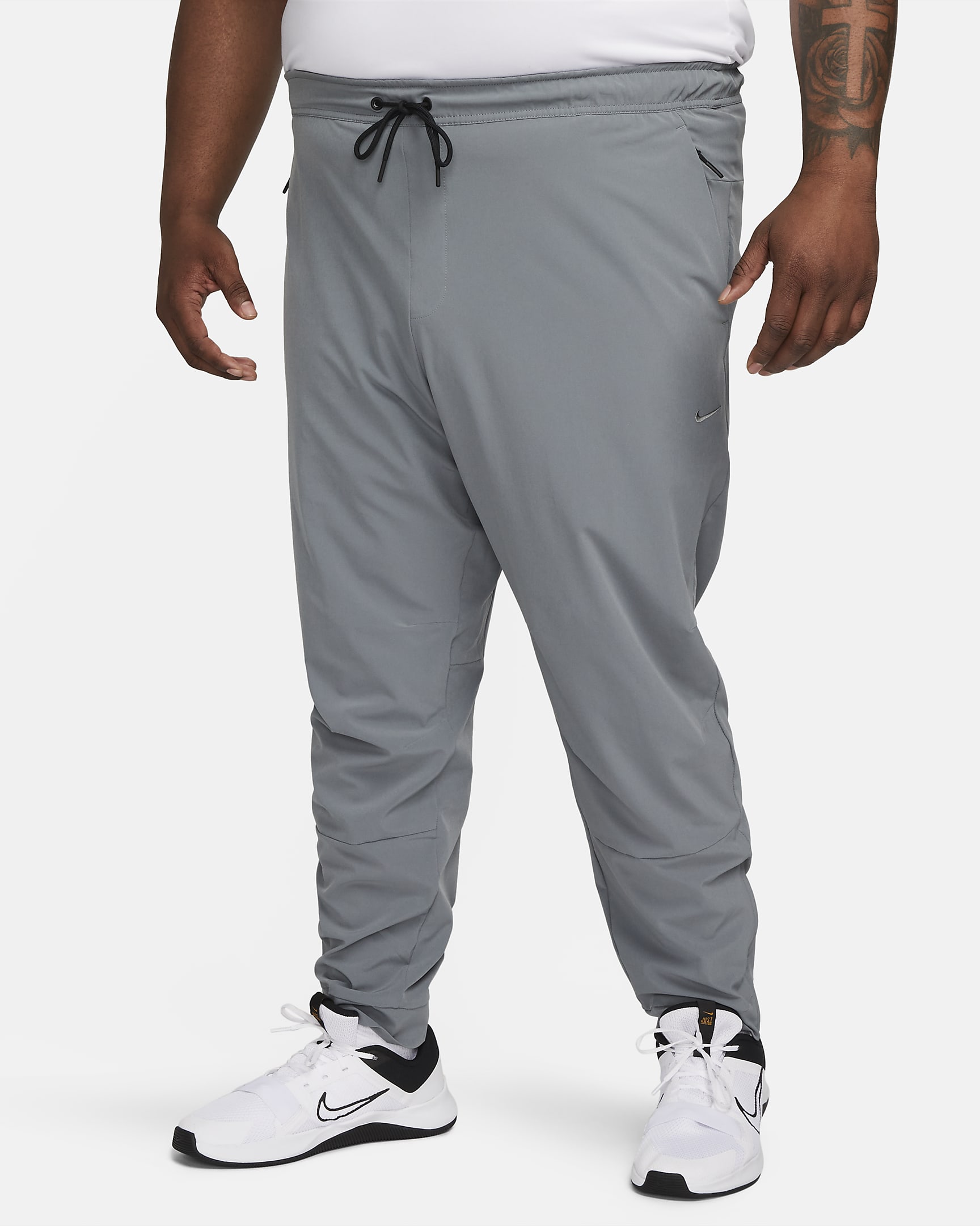 Nike Unlimited Men's Dri-FIT Zip Cuff Versatile Trousers - Smoke Grey/Black/Smoke Grey
