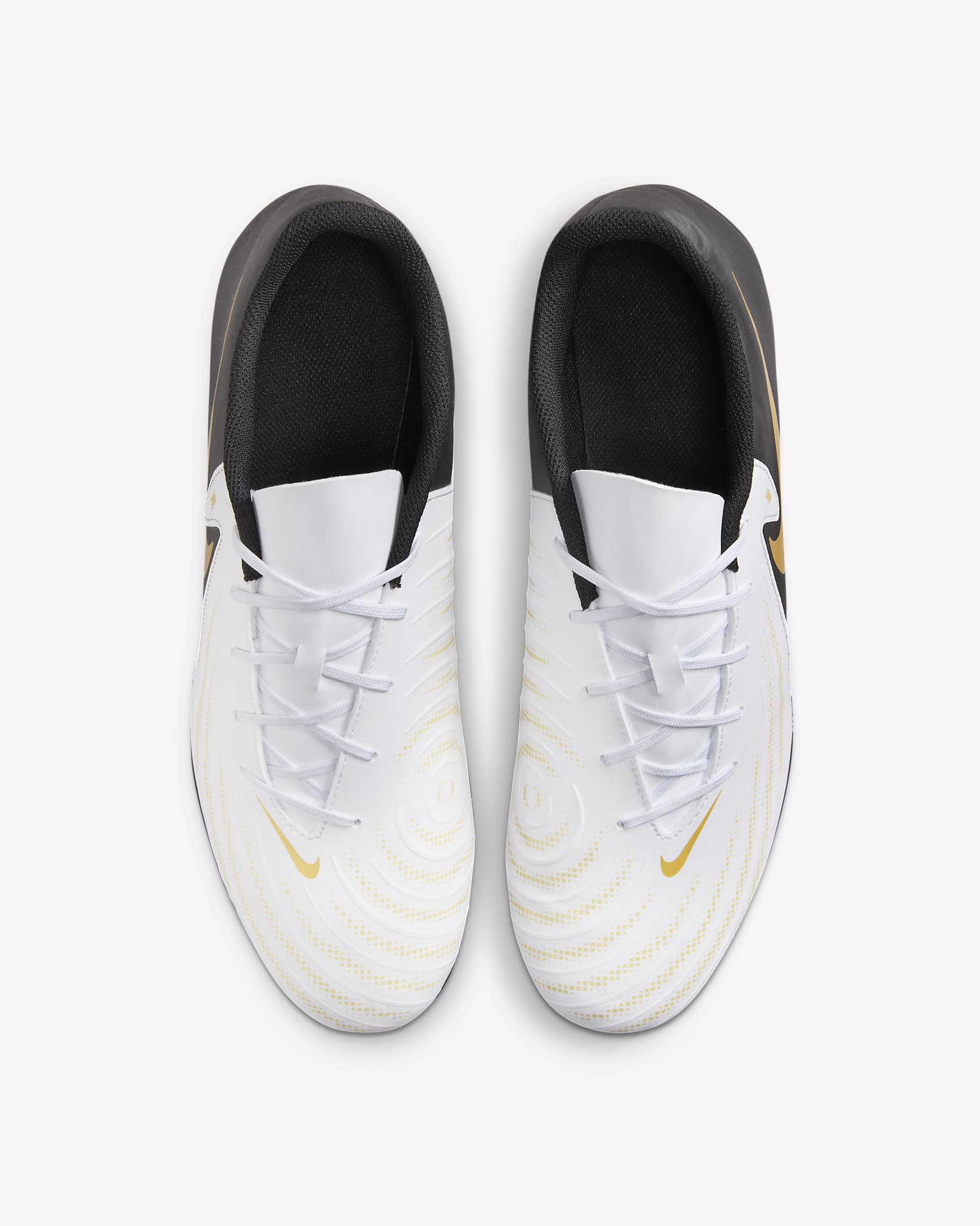 Nike Phantom GX 2 Club MG Low-Top Football Boot - White/Metallic Gold Coin/Black