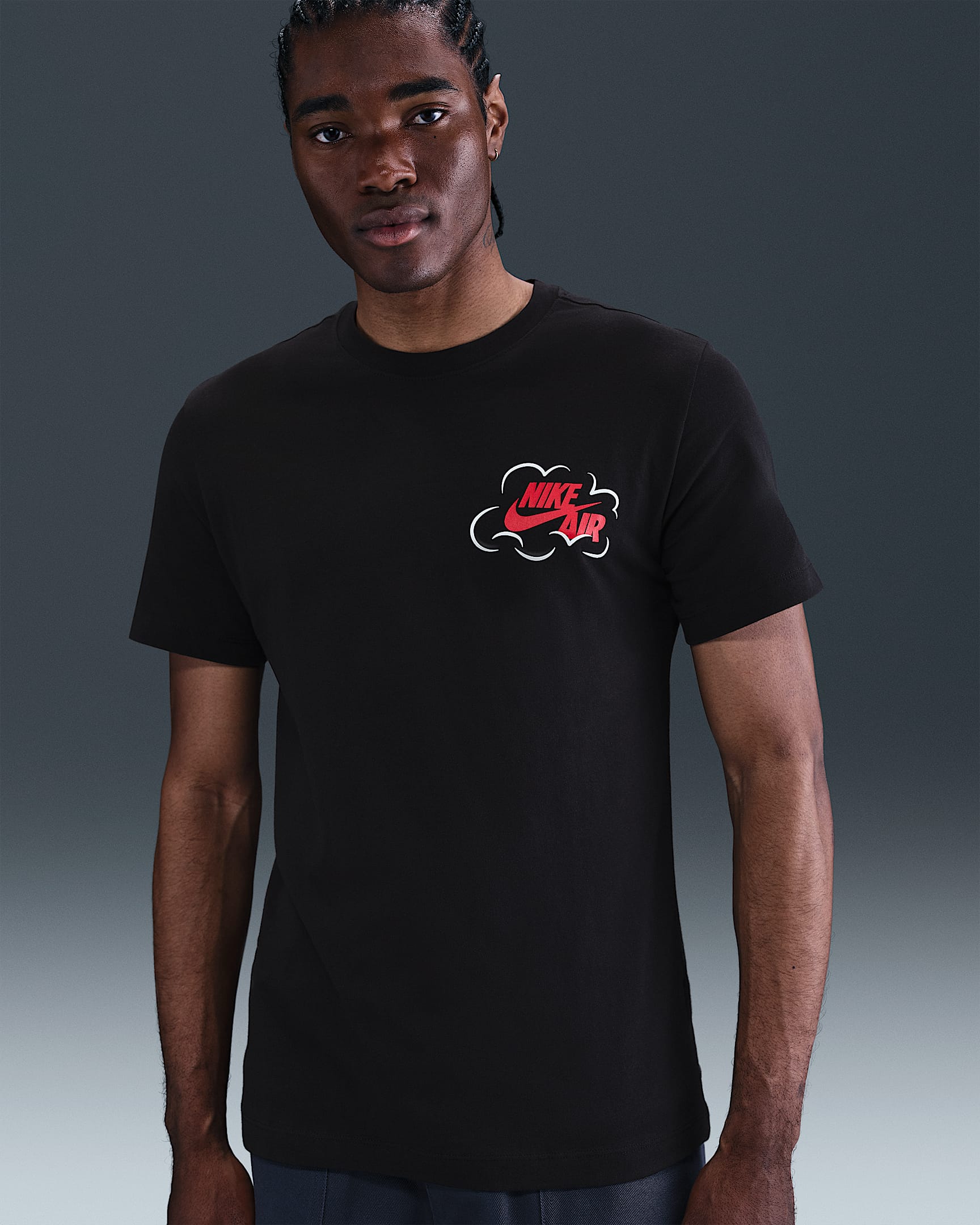 Nike Sportswear Herren-T-Shirt - Schwarz/Weiß
