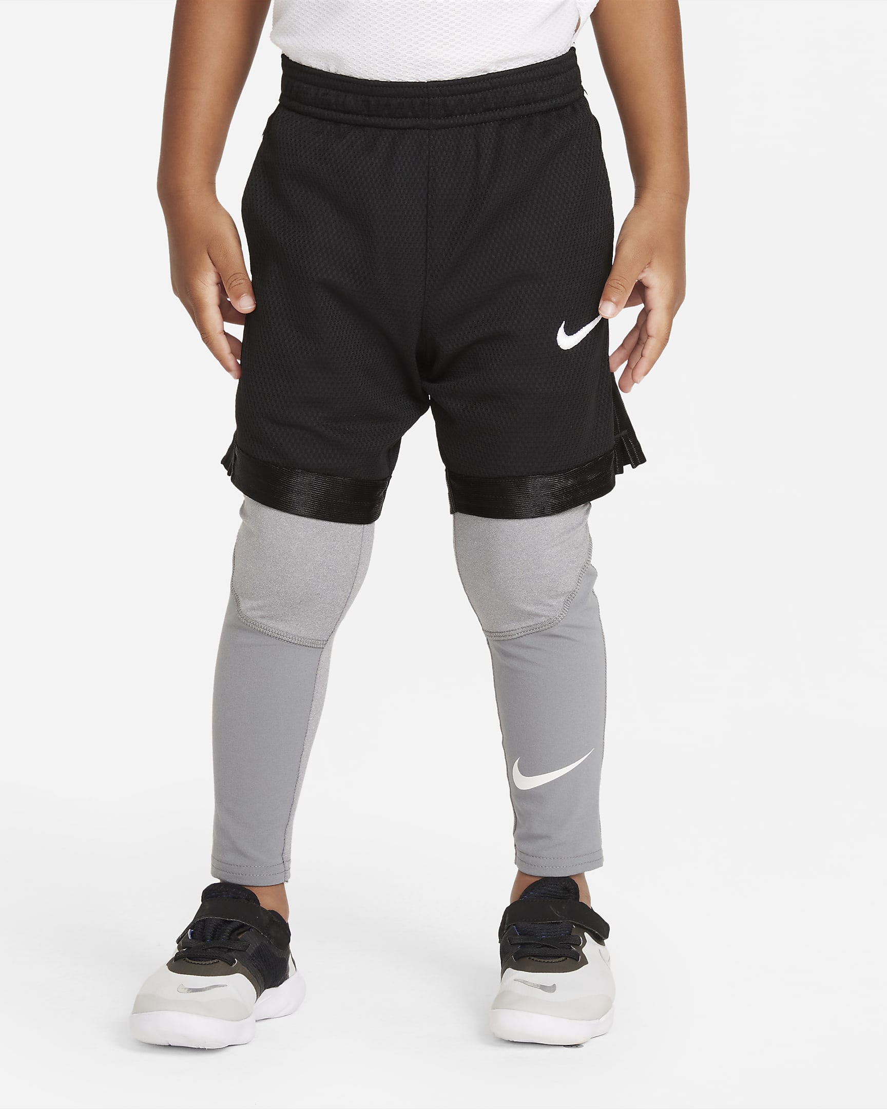 Mallas para infantil Nike Pro - Carbono jaspeado