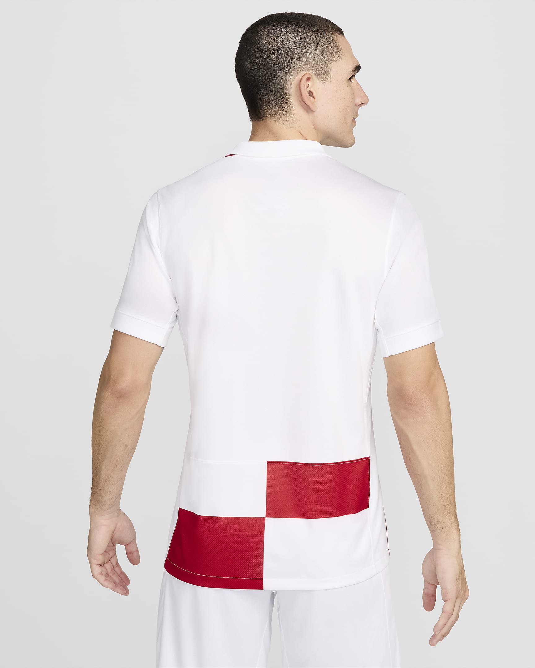 Croatia 2024/25 Stadium Home Men's Nike Dri-FIT Football Replica Shirt - White/University Red/White