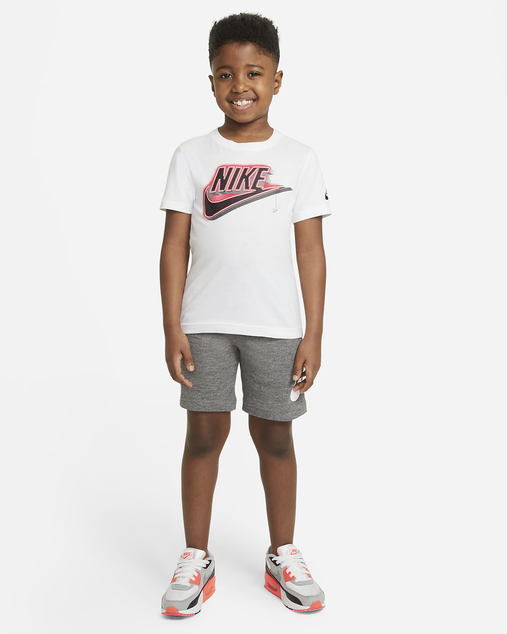 Nike Younger Kids' Shorts - Carbon Heather