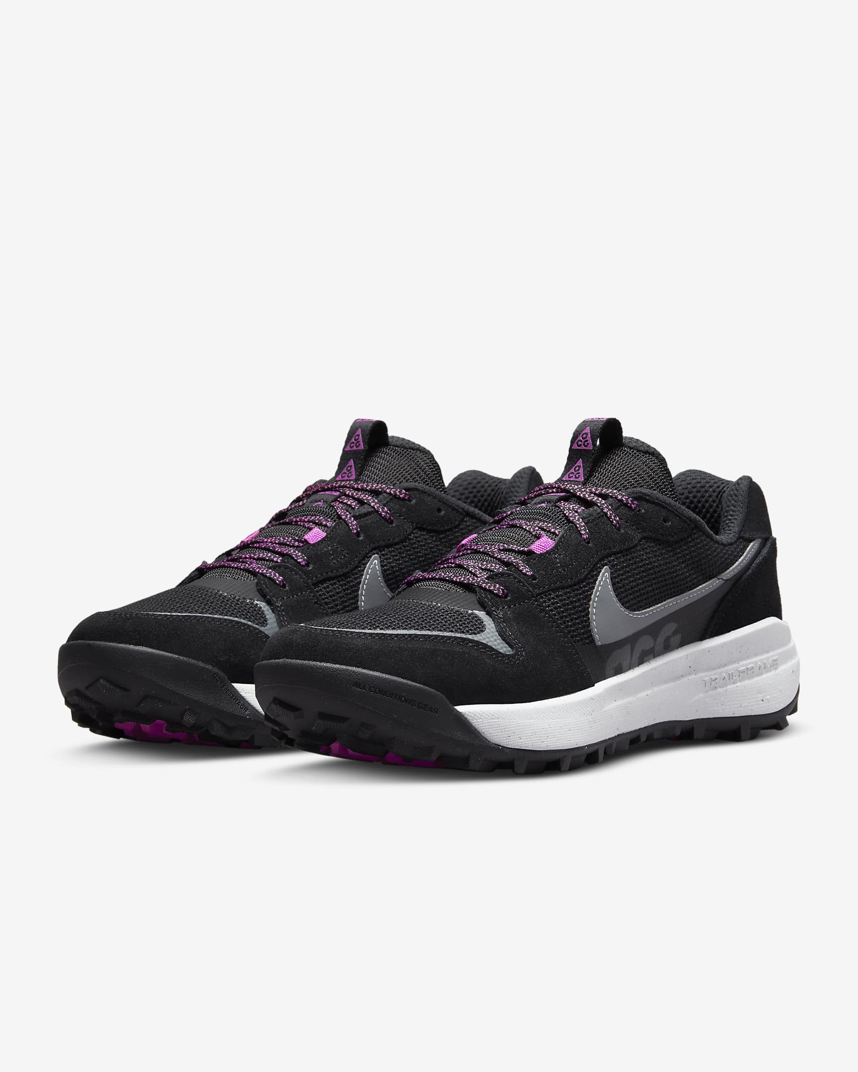 Tenis Nike ACG Lowcate - Negro/Negro/Gris lobo/Gris azulado