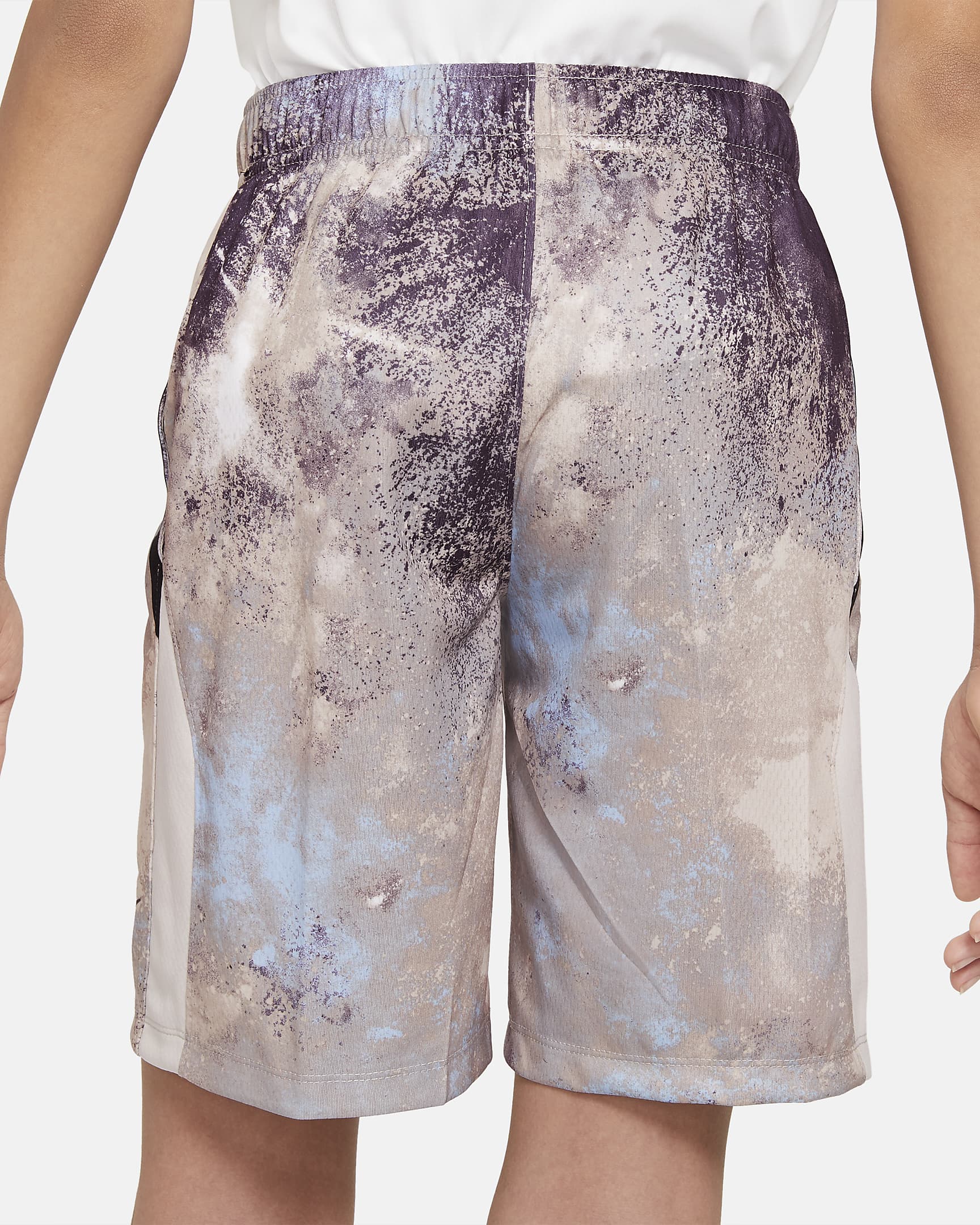 Nike Dri-FIT Big Kids' (Boys') Tie-Dye Training Shorts - Malt/Desert Sand