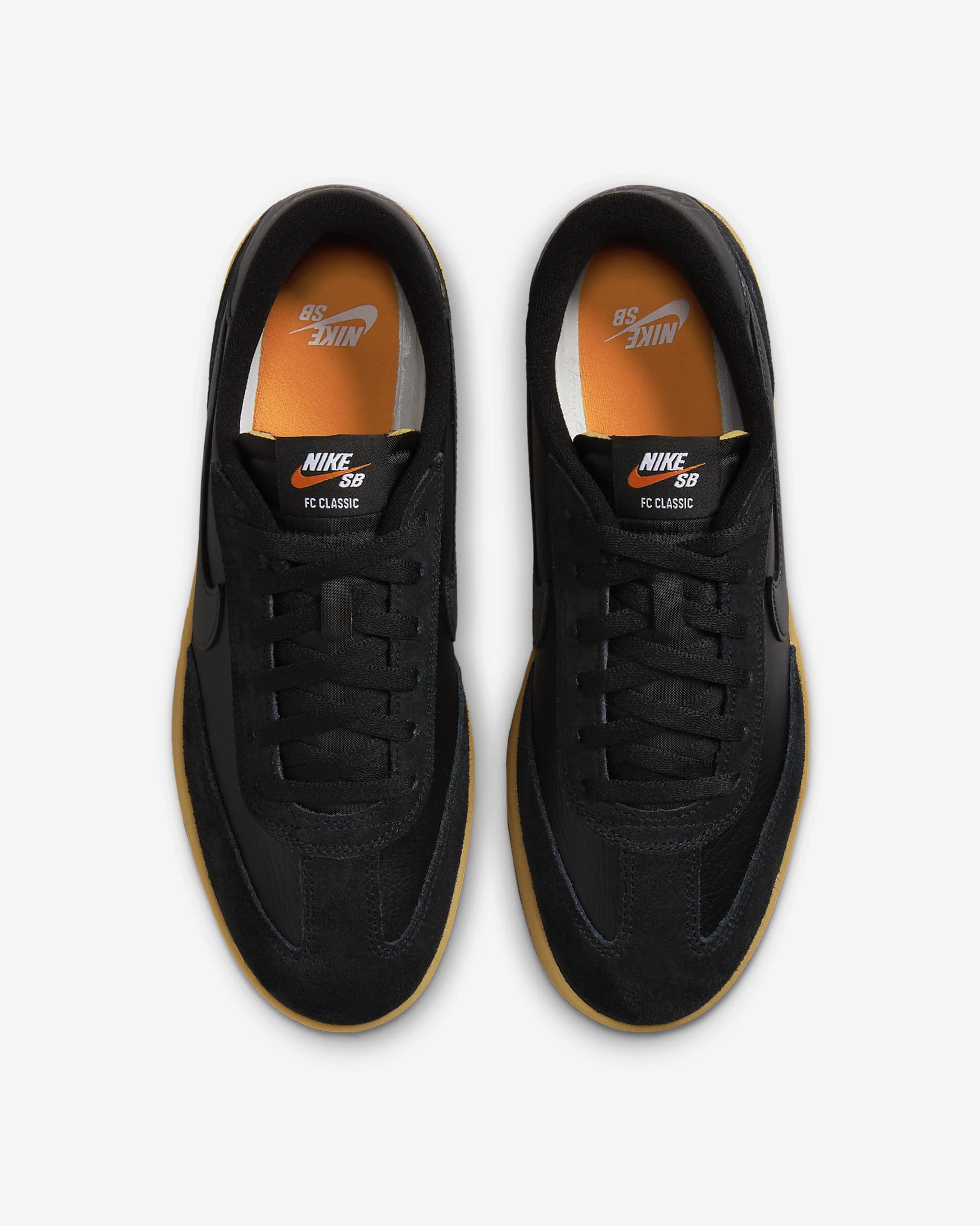 Nike SB FC Classic Skate Shoes - Black/Black/Vivid Orange/Anthracite