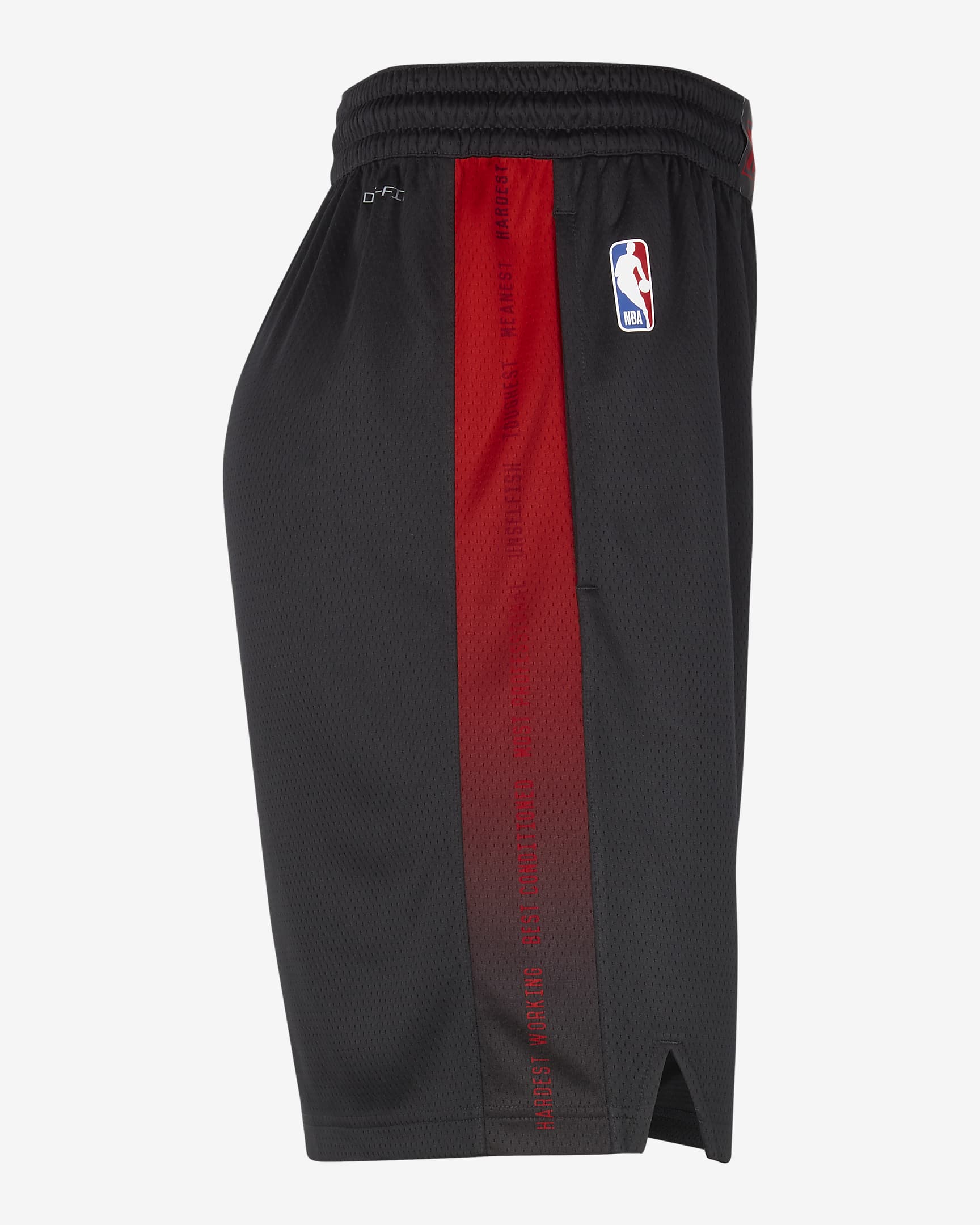 Miami Heat 2023/24 City Edition Men's Nike Dri-FIT NBA Swingman Shorts - Black/University Red