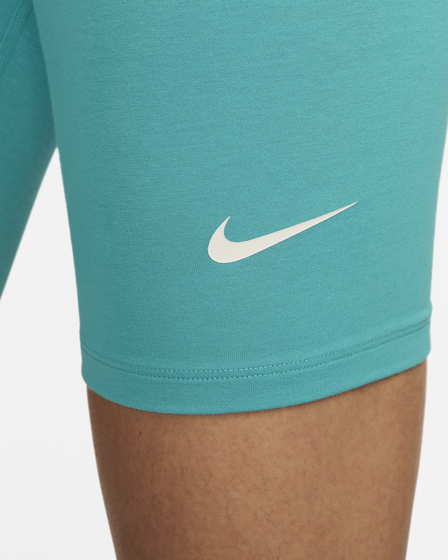 Nike Sportswear Classic Women's High-Waisted 8" Biker Shorts - Dusty Cactus/Sail