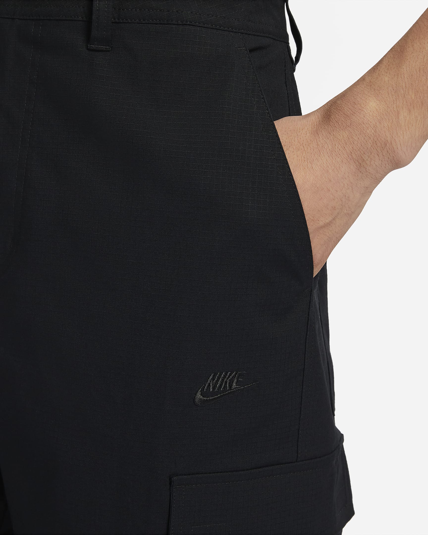 Nike Club Men's Cargo Trousers - Black/Black