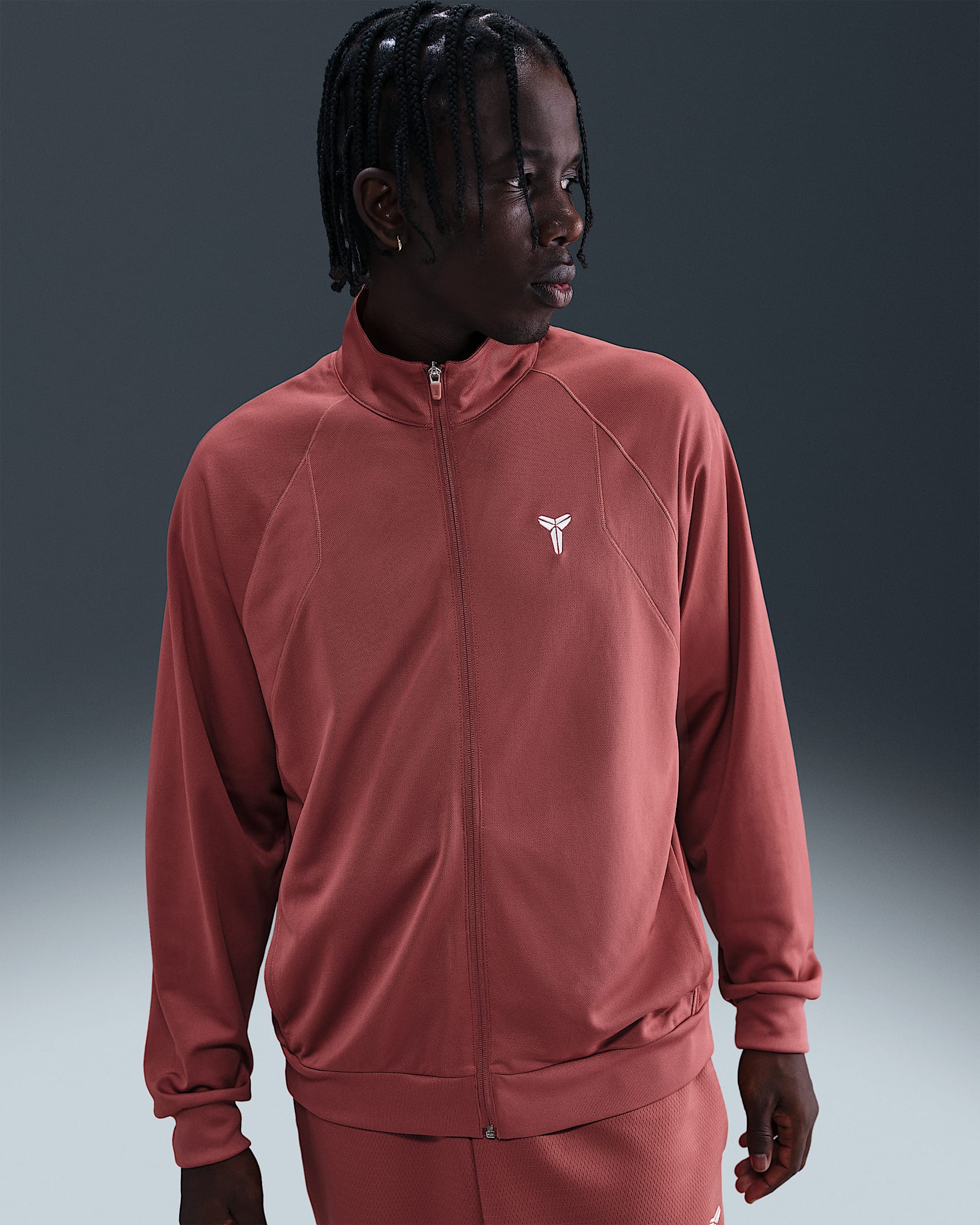 Kobe Dri-FIT Knit Jacket - Canyon Rust/Canyon Rust/White