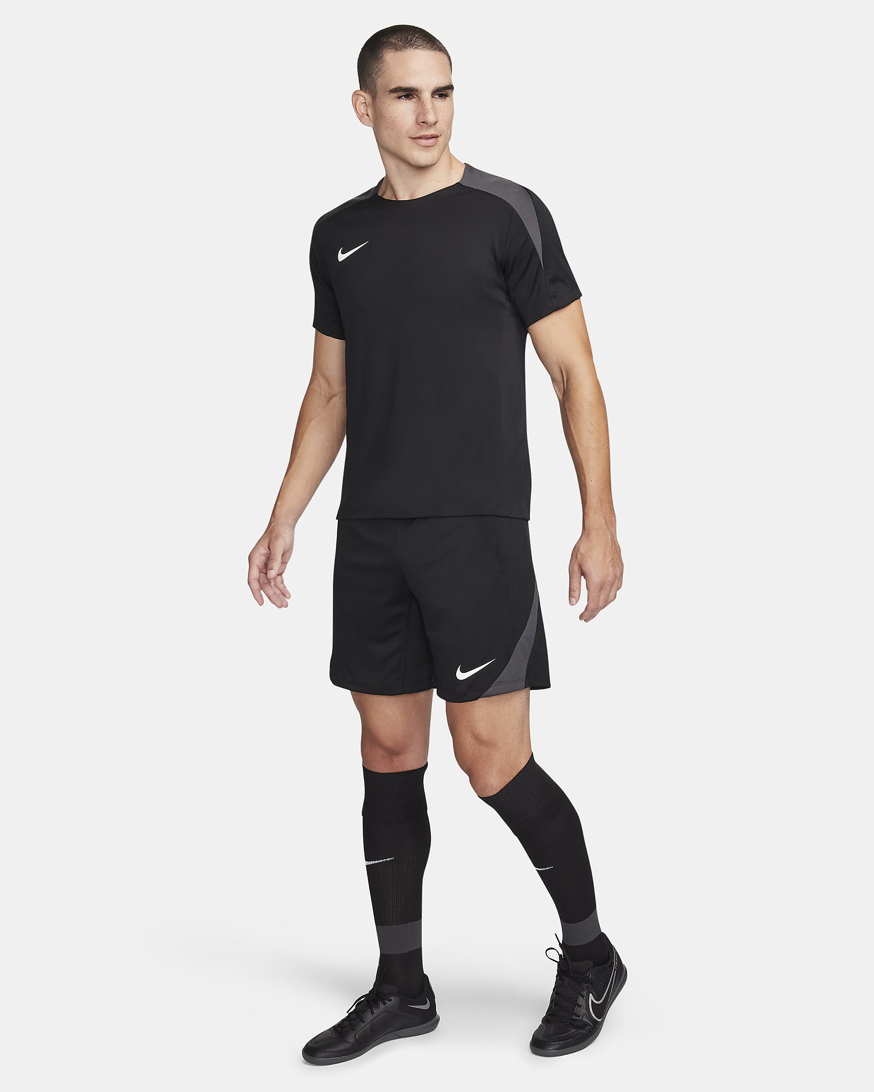 Shorts de fútbol Dri-FIT para hombre Nike Strike - Negro/Negro/Antracita/Blanco