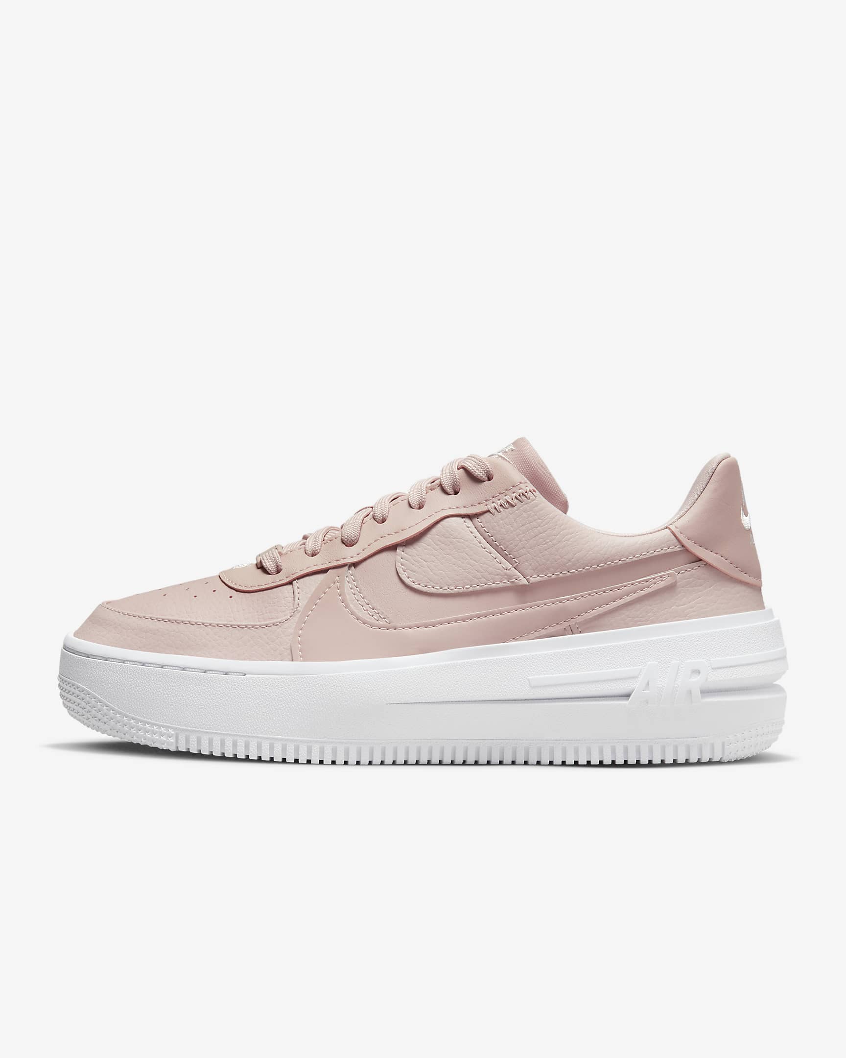 Nike Air Force 1 PLT.AF.ORM Women's Shoes - Pink Oxford/White/Light Soft Pink