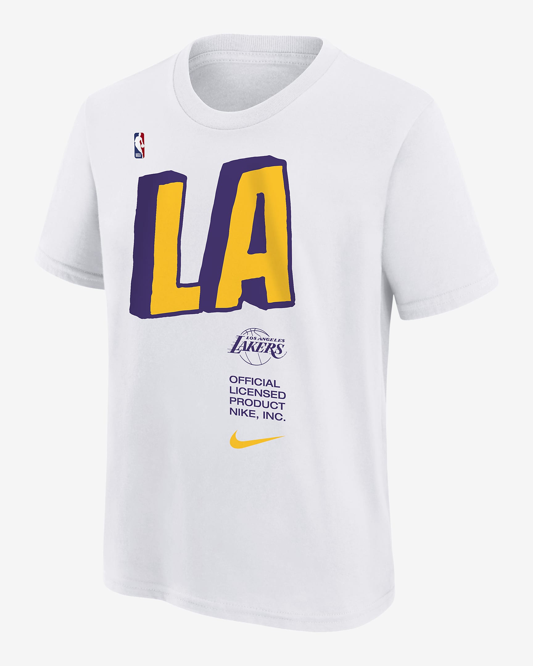 Los Angeles Lakers Older Kids' (Boys') Nike NBA T-Shirt. Nike UK