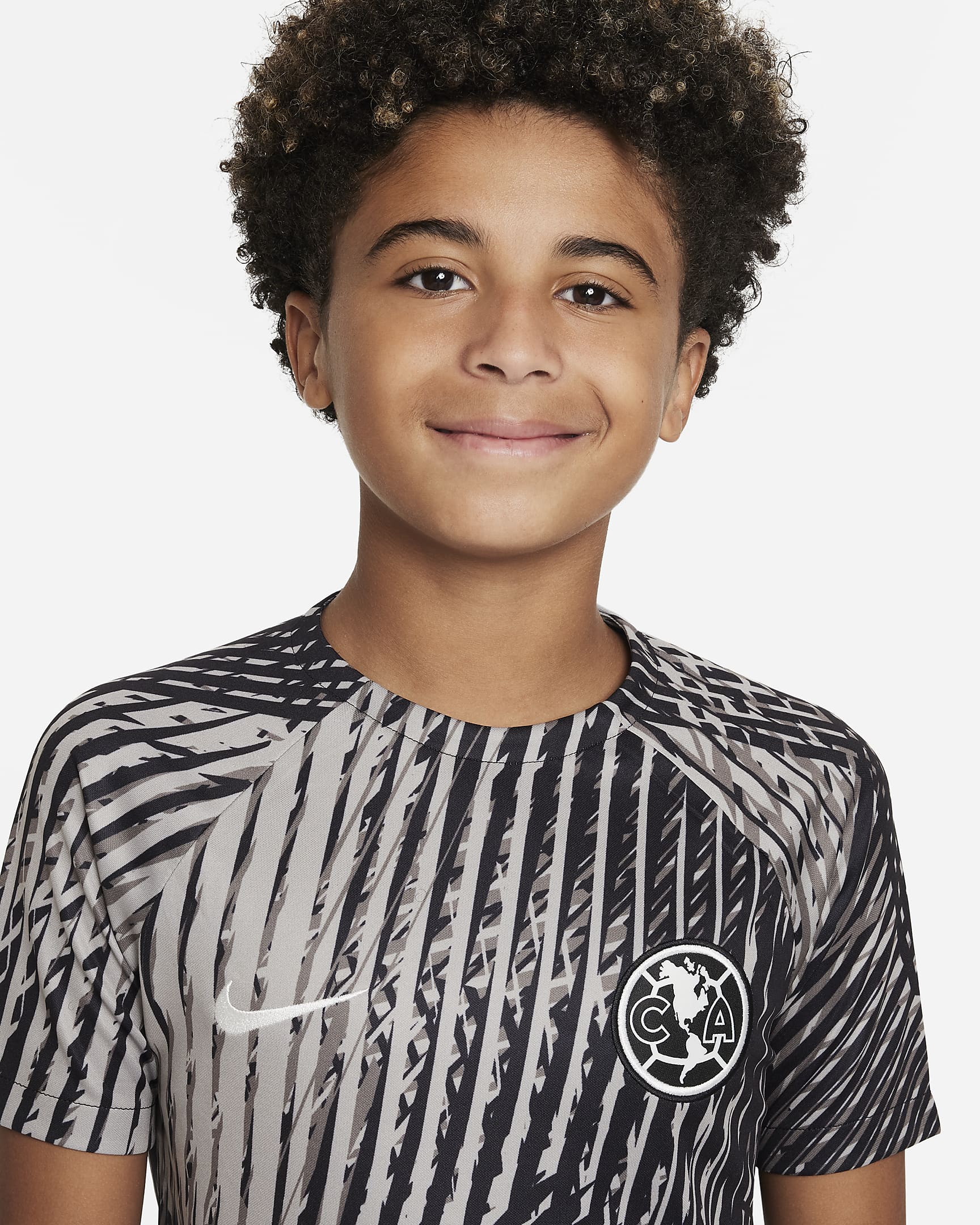 Playera de fútbol para antes del partido Nike Dri-FIT para niños talla ...