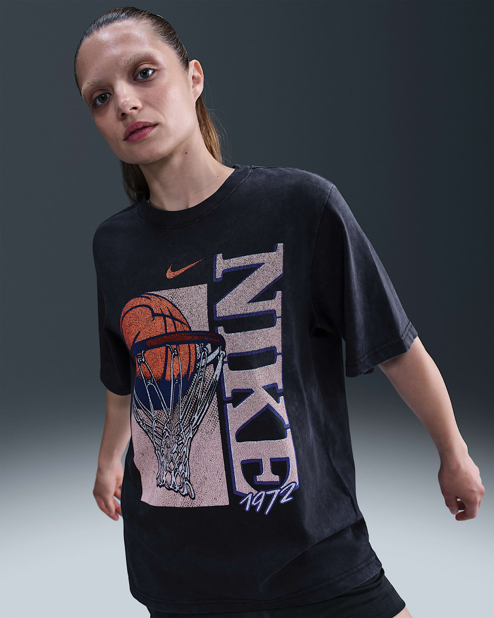Playera de básquetbol para mujer Nike - Negro