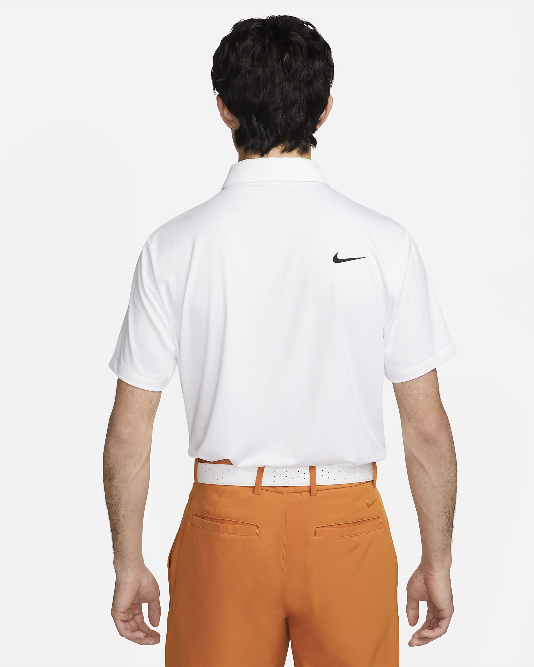 Nike Dri-FIT Tour Men's Solid Golf Polo - White/Black