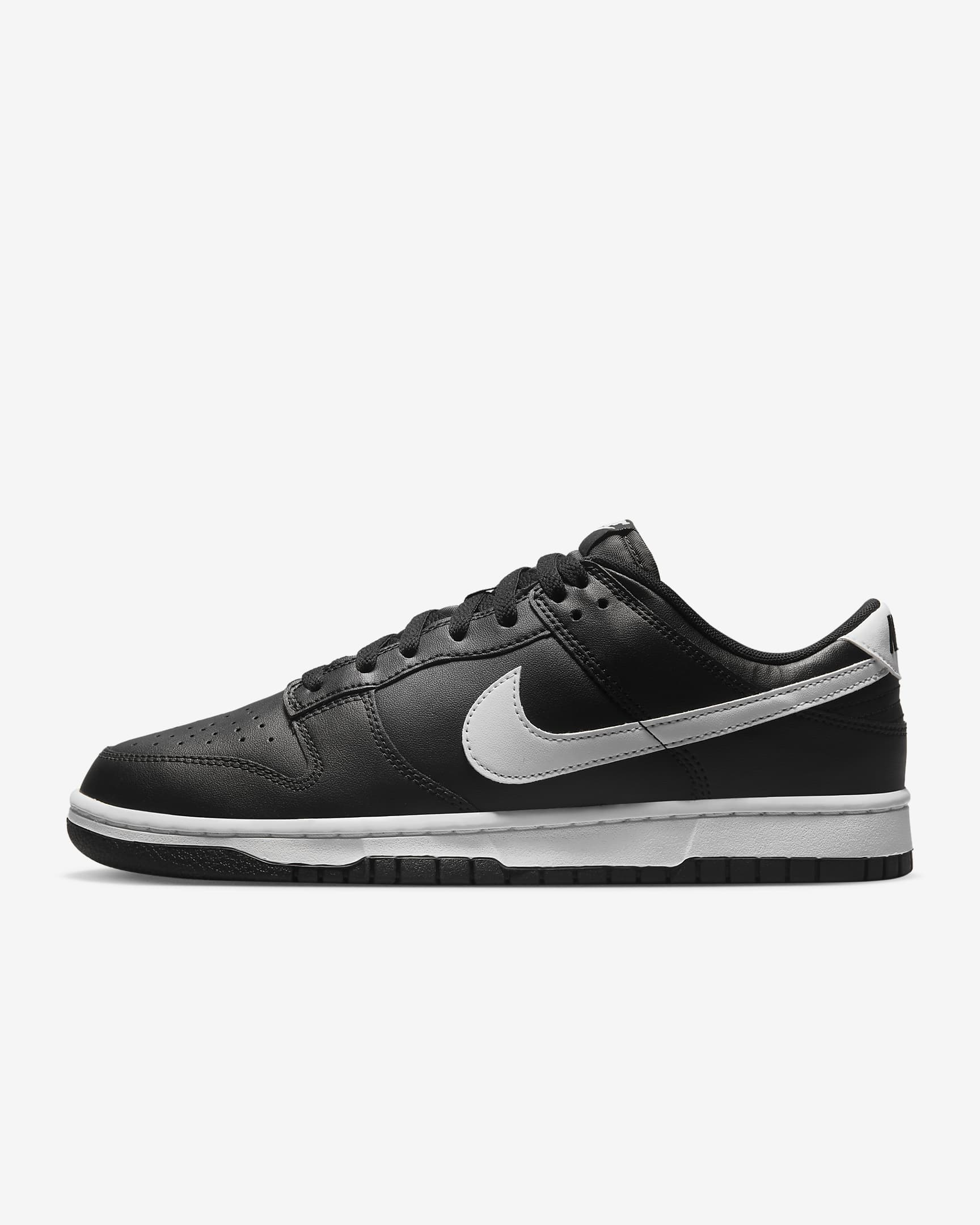 Nike Dunk Low Retro Men's Shoes - Black/Black/White/White