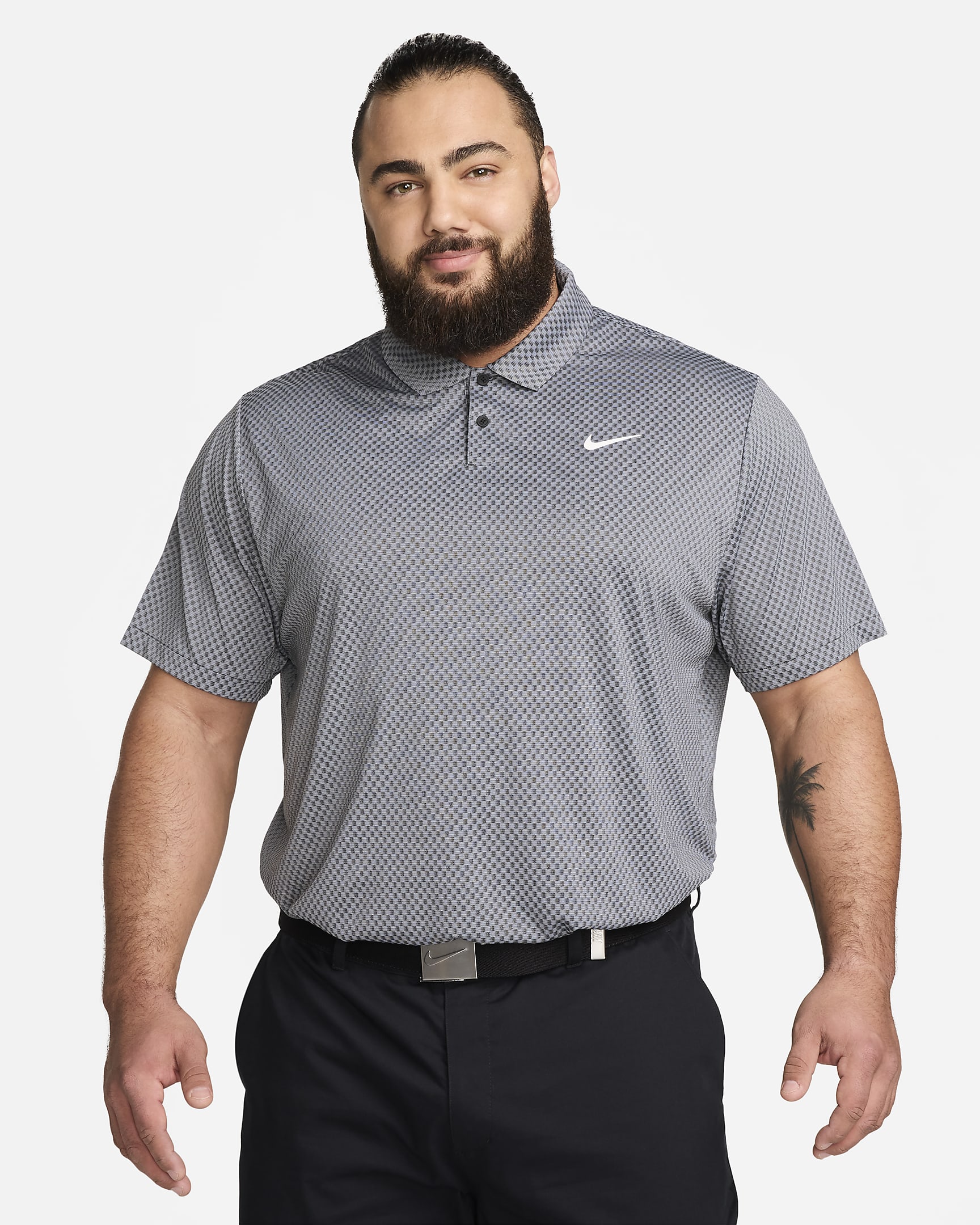 Nike Tour Men's Dri-FIT Golf Polo - Black/Dark Smoke Grey/Light Smoke Grey/White