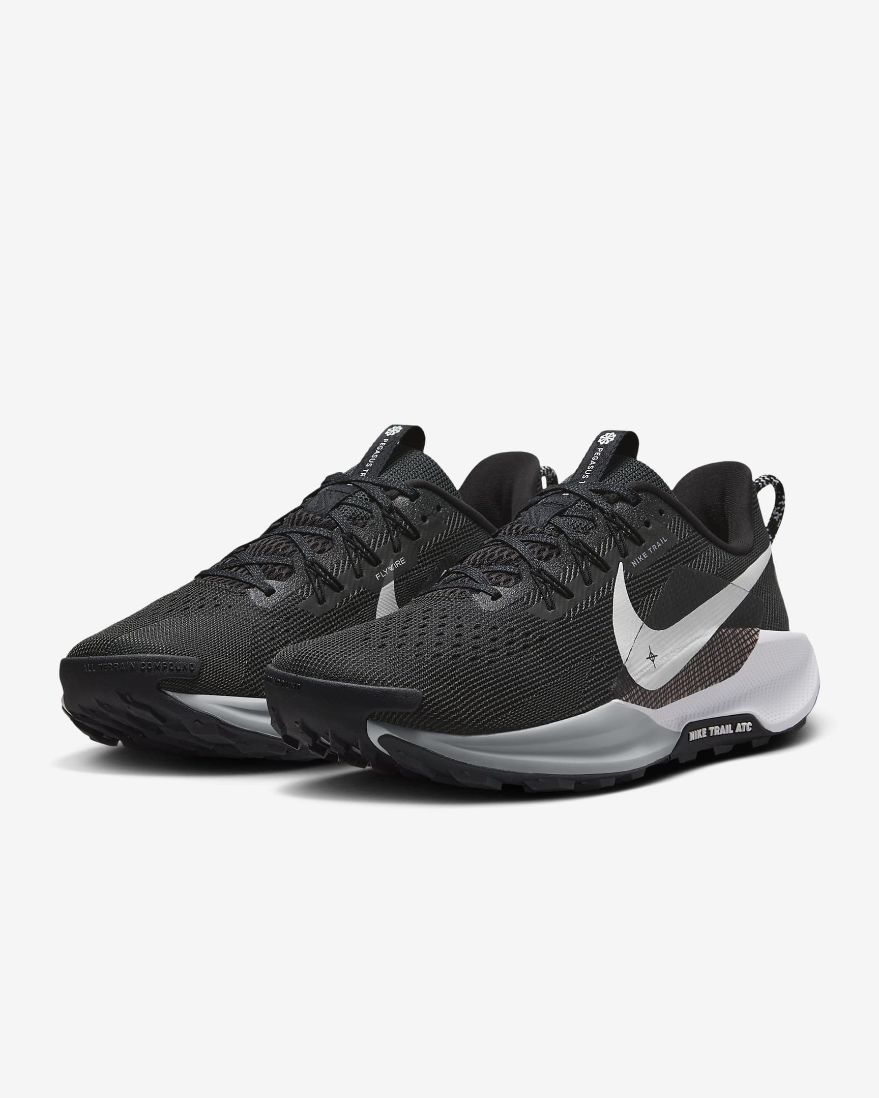 Nike Pegasus Trail 5 trailrunningschoenen voor heren - Zwart/Anthracite/Wolf Grey/Wit