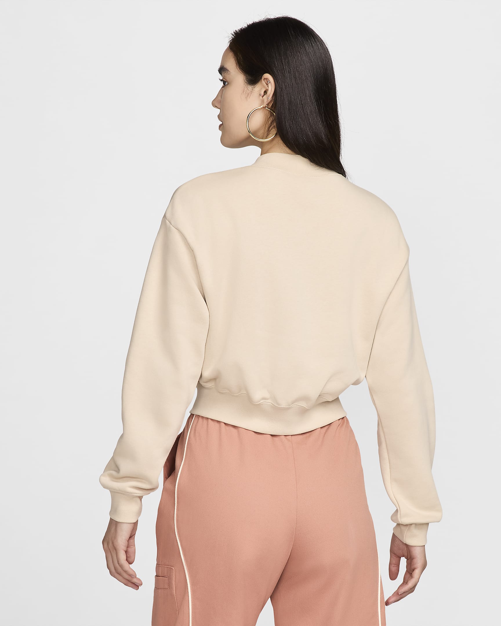 Nike Sportswear Club Fleece Women's Oversized Cropped Full-Zip Jacket ...