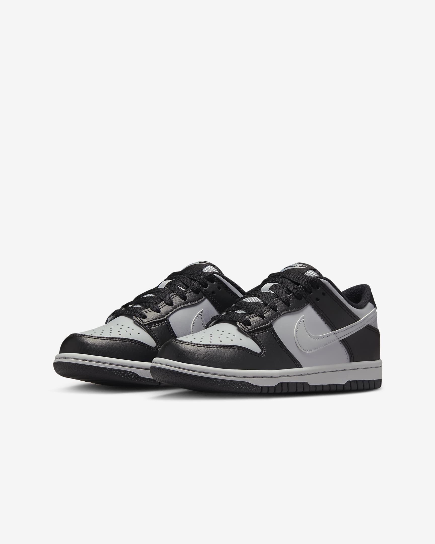 Nike Dunk Low Older Kids' Shoes - Black/Wolf Grey