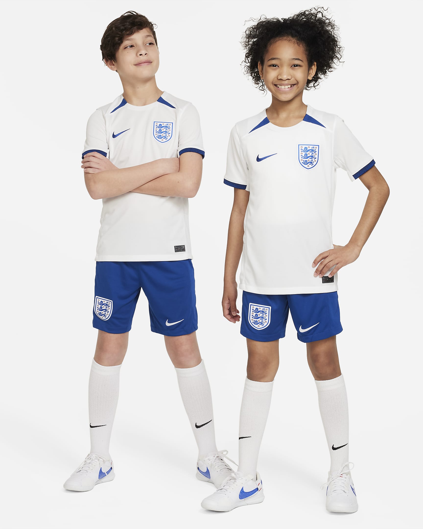 England 2023 Stadium Home Older Kids' Nike Dri-FIT Football Shirt. Nike ID