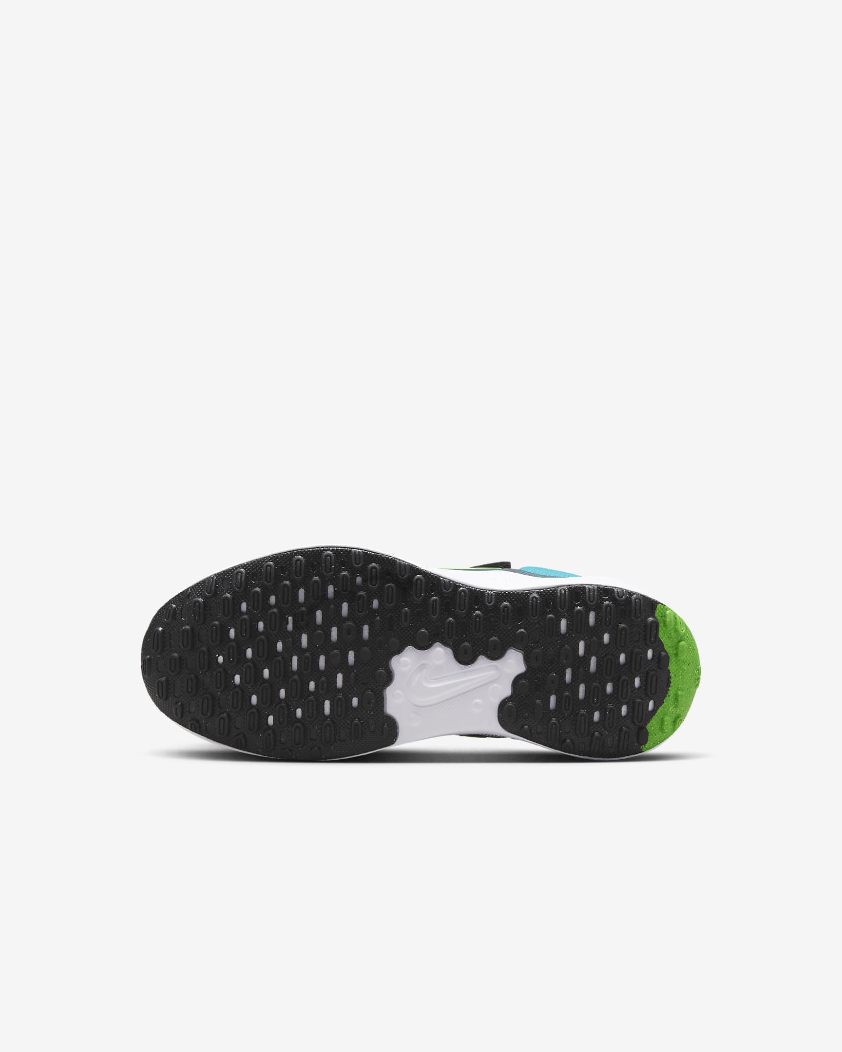 Nike Revolution 7 Little Kids' Shoes - Black/Football Grey/Aquamarine/Green Strike