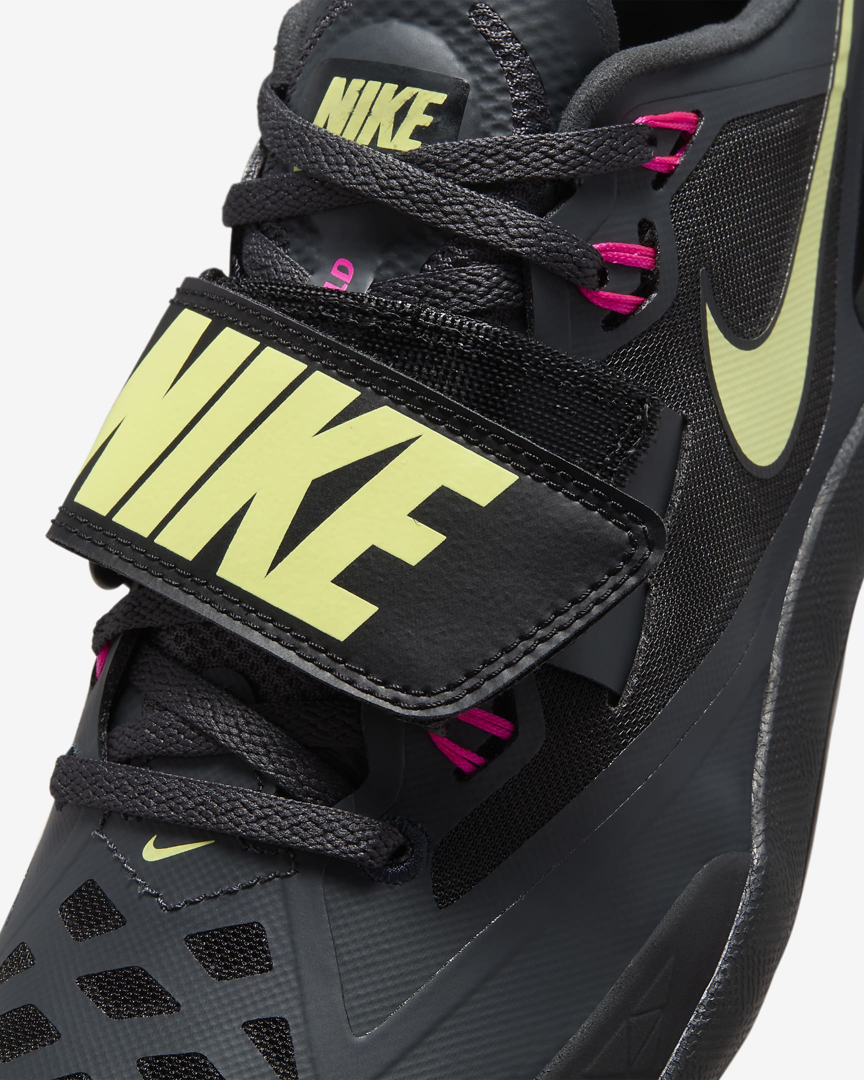 Chaussure de course et lancer Nike Zoom Rotational 6 - Anthracite/Noir/Light Lemon Twist/Fierce Pink