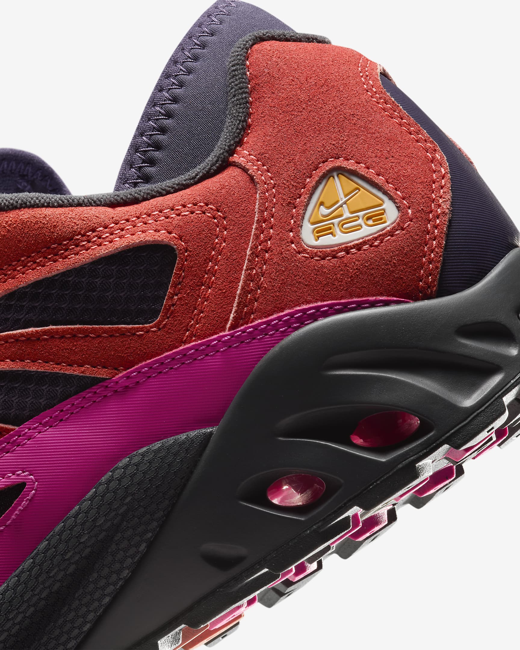 Chaussure Nike ACG Air Exploraid pour homme - Light Wild Mango/Dark Raisin/Laser Fuchsia/University Gold