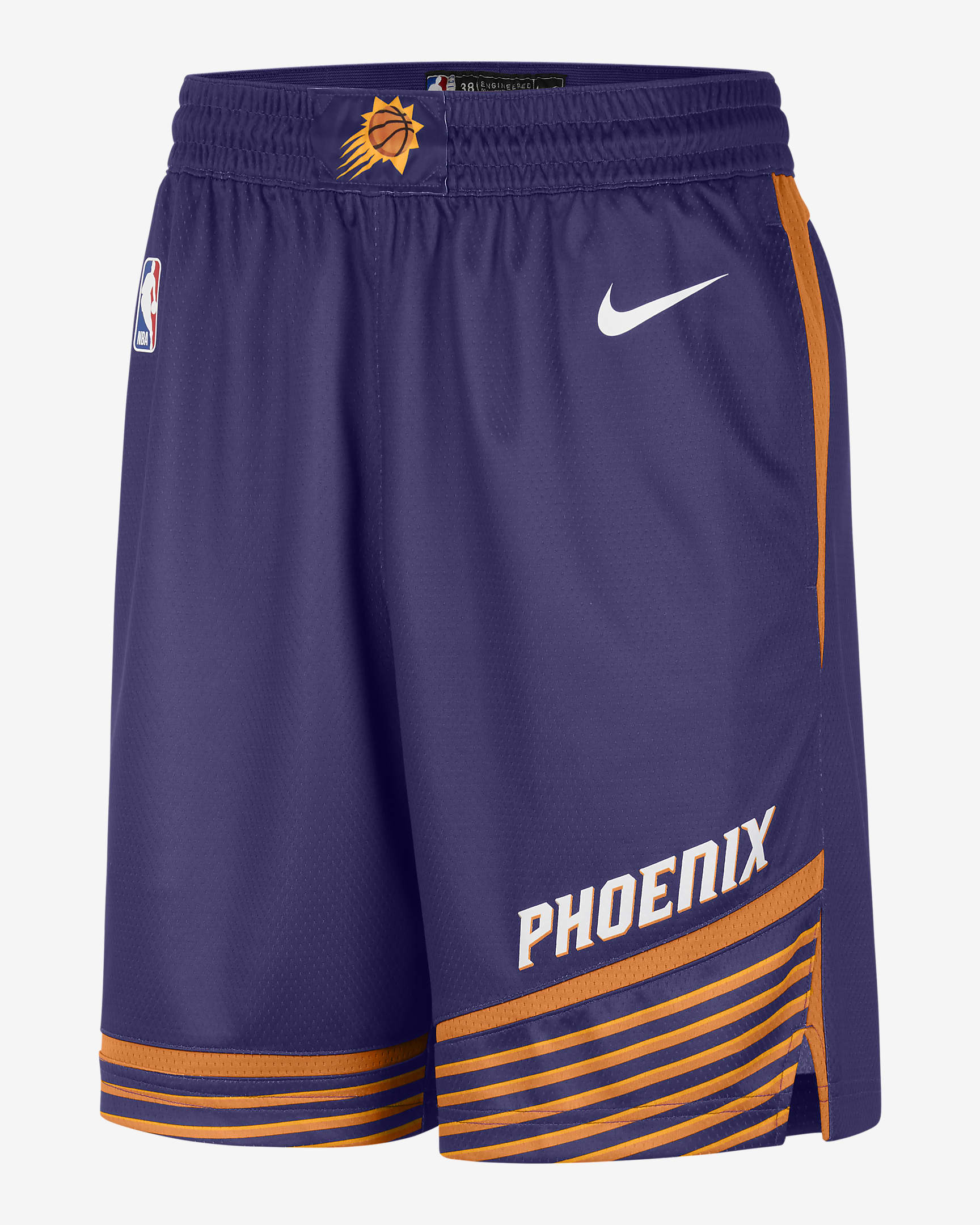 Phoenix Suns Icon Edition 男款 Nike Dri-FIT NBA Swingman 短褲 - New Orchid/白色