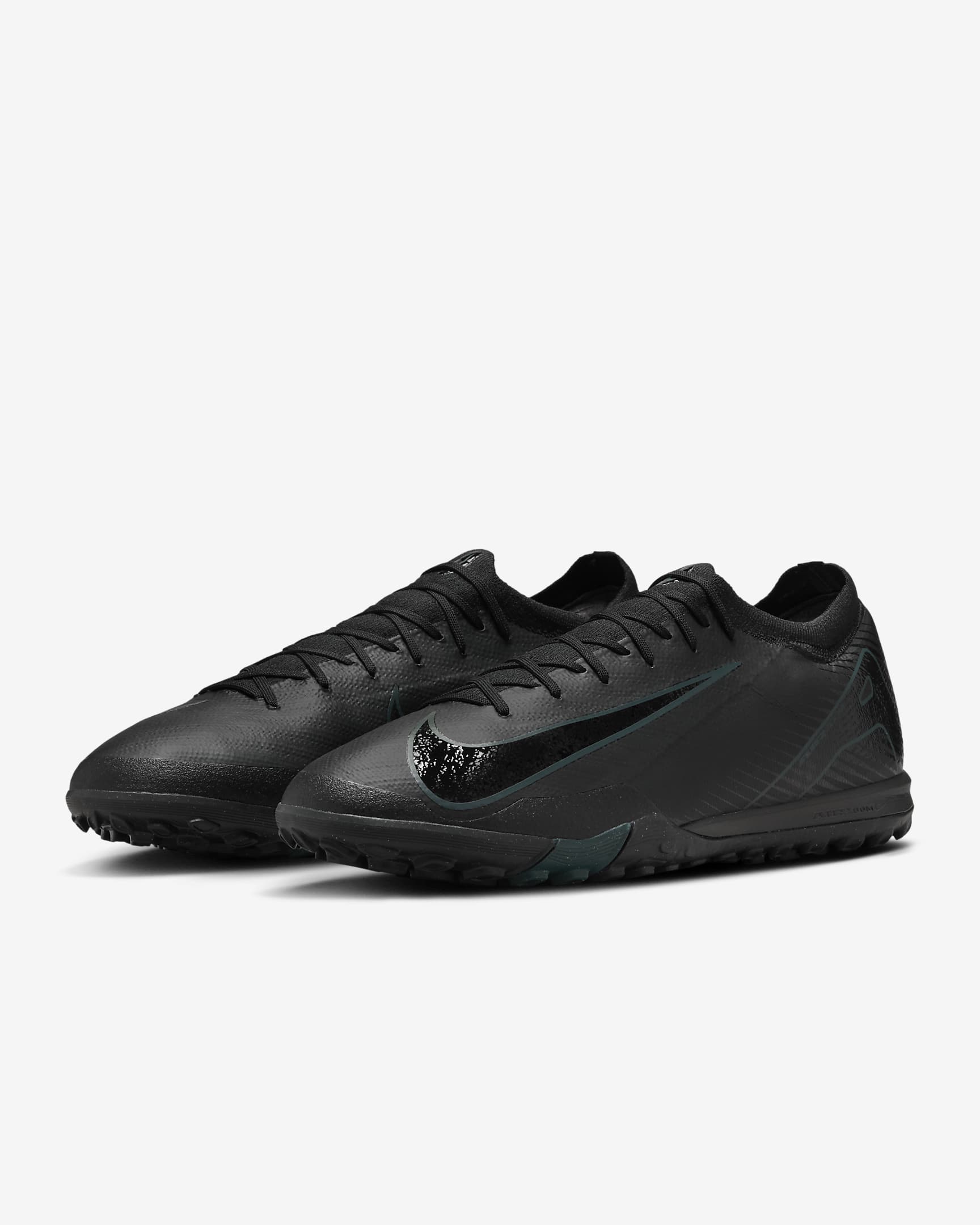 Nike Mercurial Vapor 16 Pro TF Low-Top-Fußballschuh - Schwarz/Deep Jungle/Schwarz