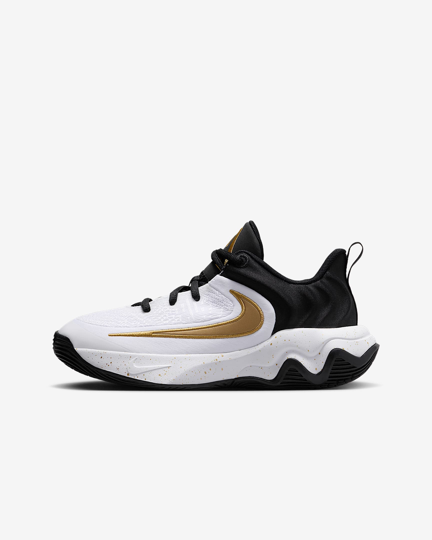 Giannis Immortality 4 Older Kids' Basketball Shoes - Black/White/Metallic Gold
