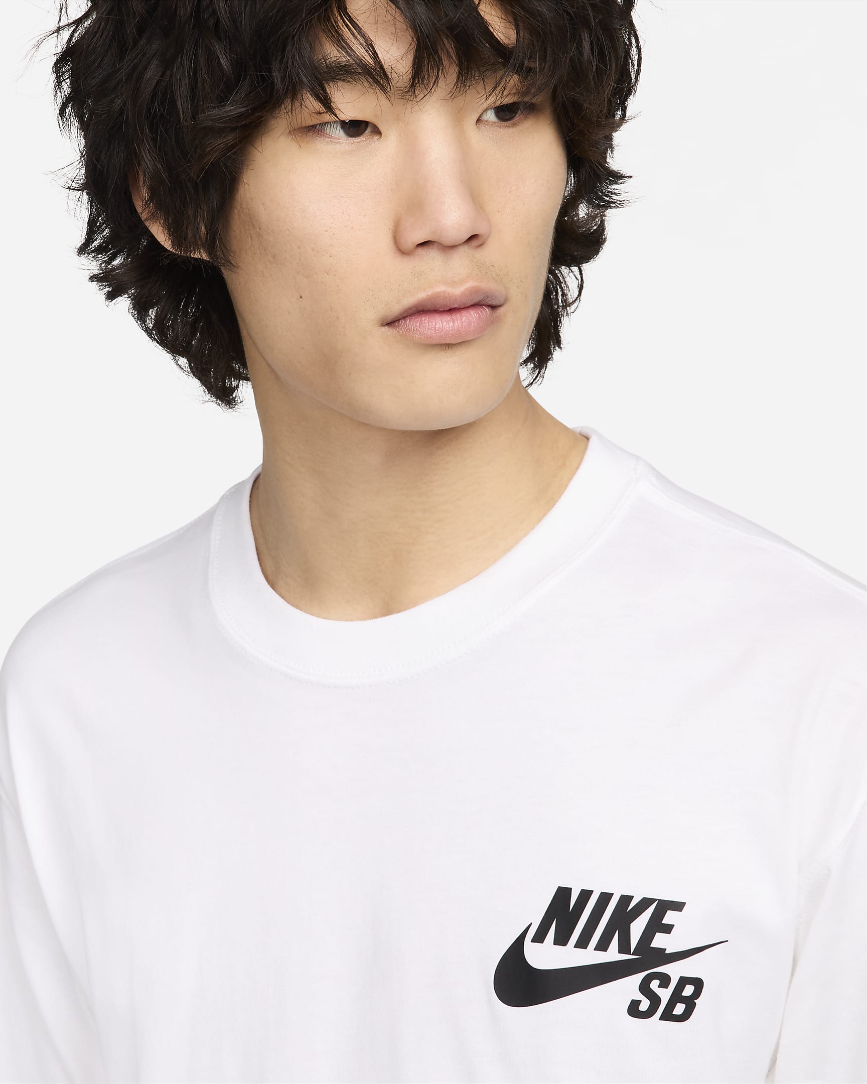 Nike SB Logo Skate T-Shirt - White/Black